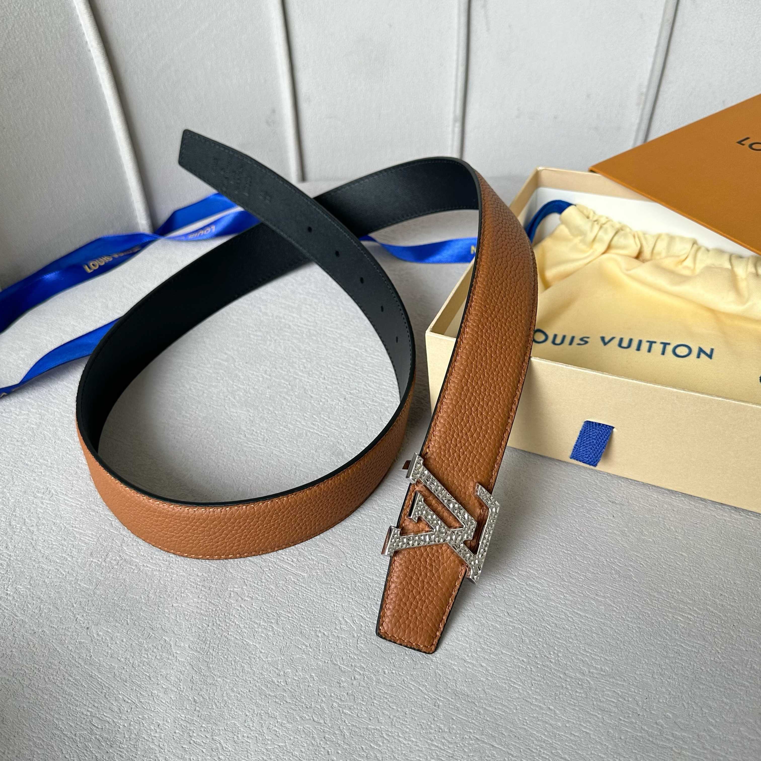LVMH ルイ・ヴィトン 男性用ダブルフェイスベルト 幅35mm