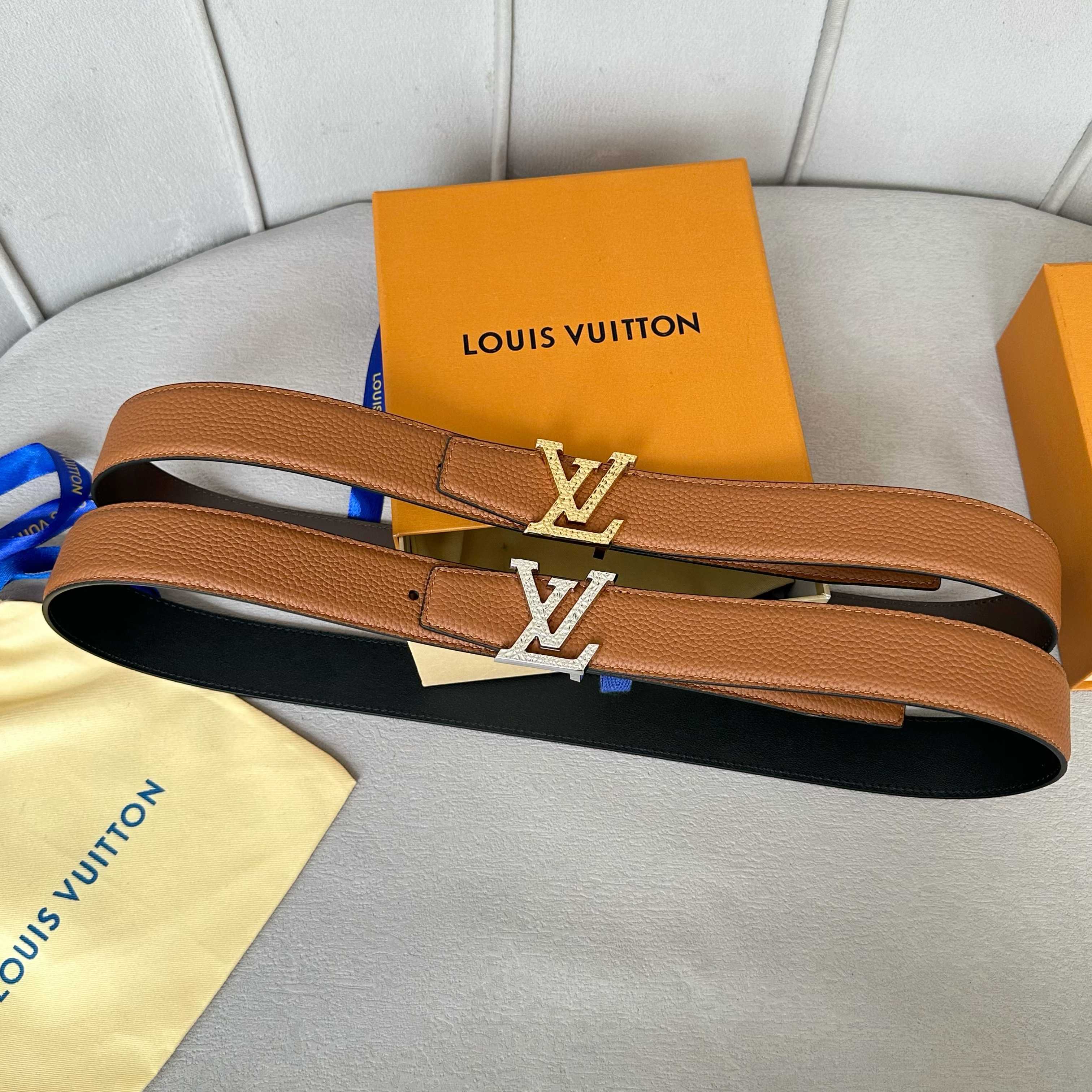 LVMH ルイ・ヴィトン 男性用ダブルフェイスベルト 幅35mm