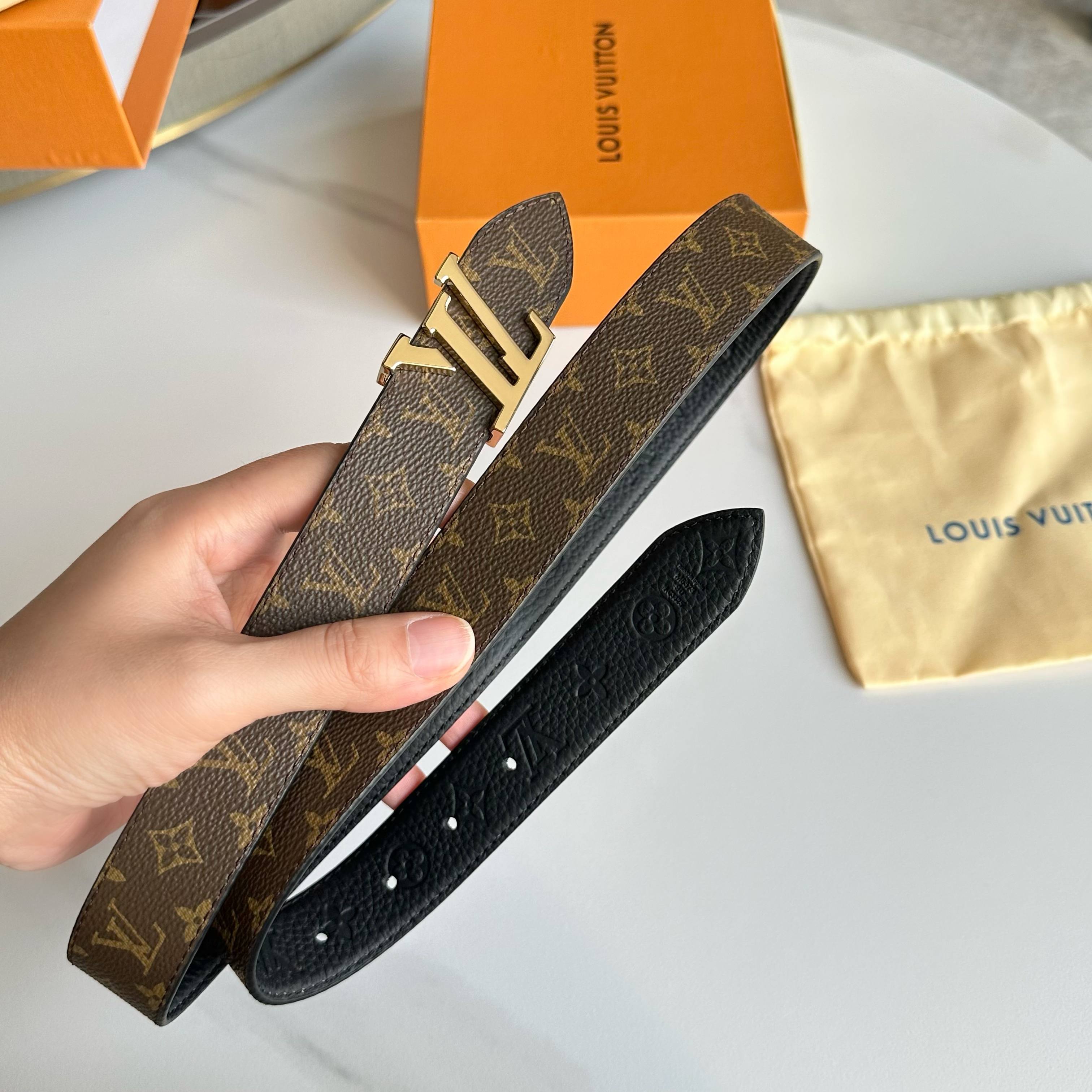 LOUIS VUITTON レディース原単腰帶 - ダブルフェイスデザイン