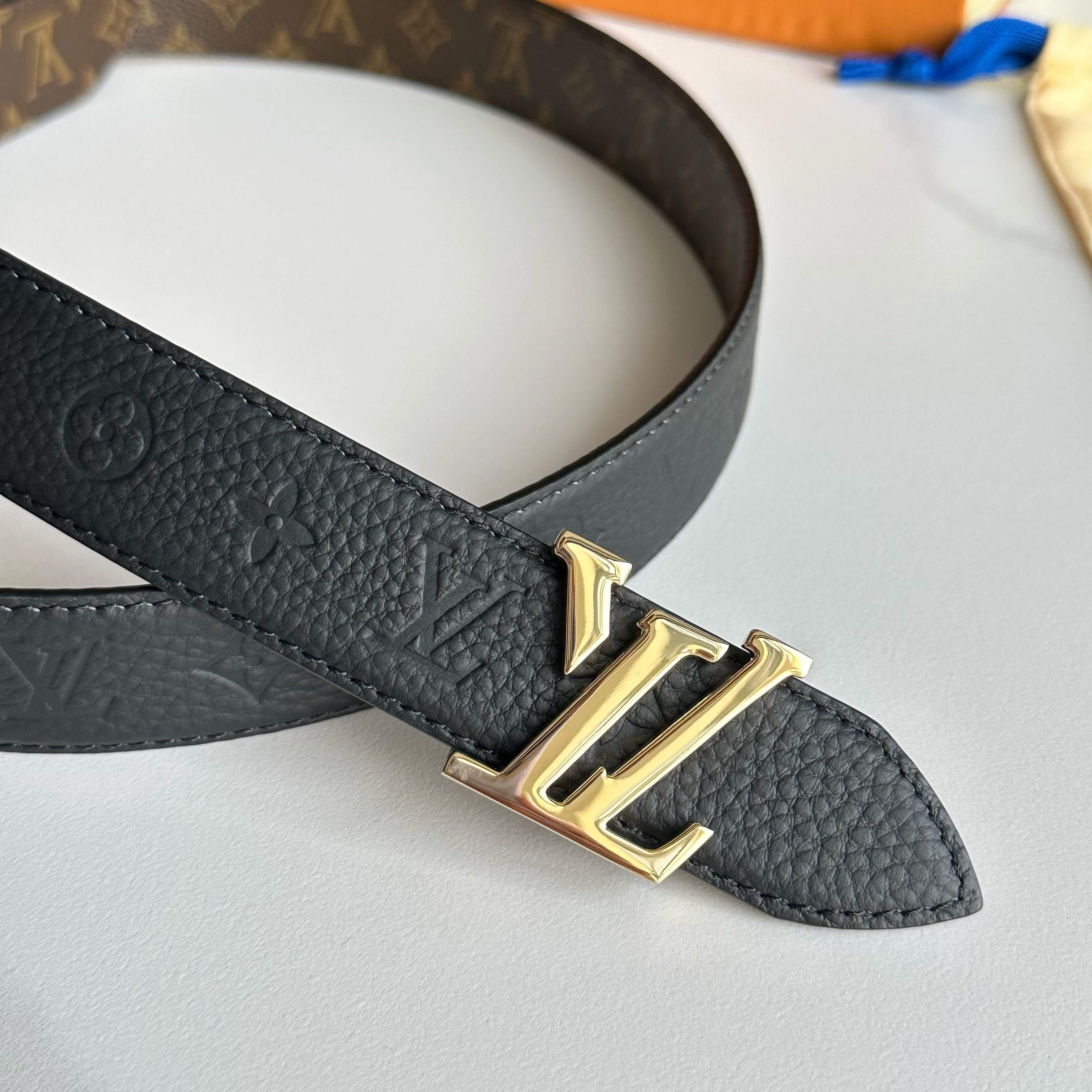 LOUIS VUITTON レディース原単腰帶 - ダブルフェイスデザイン