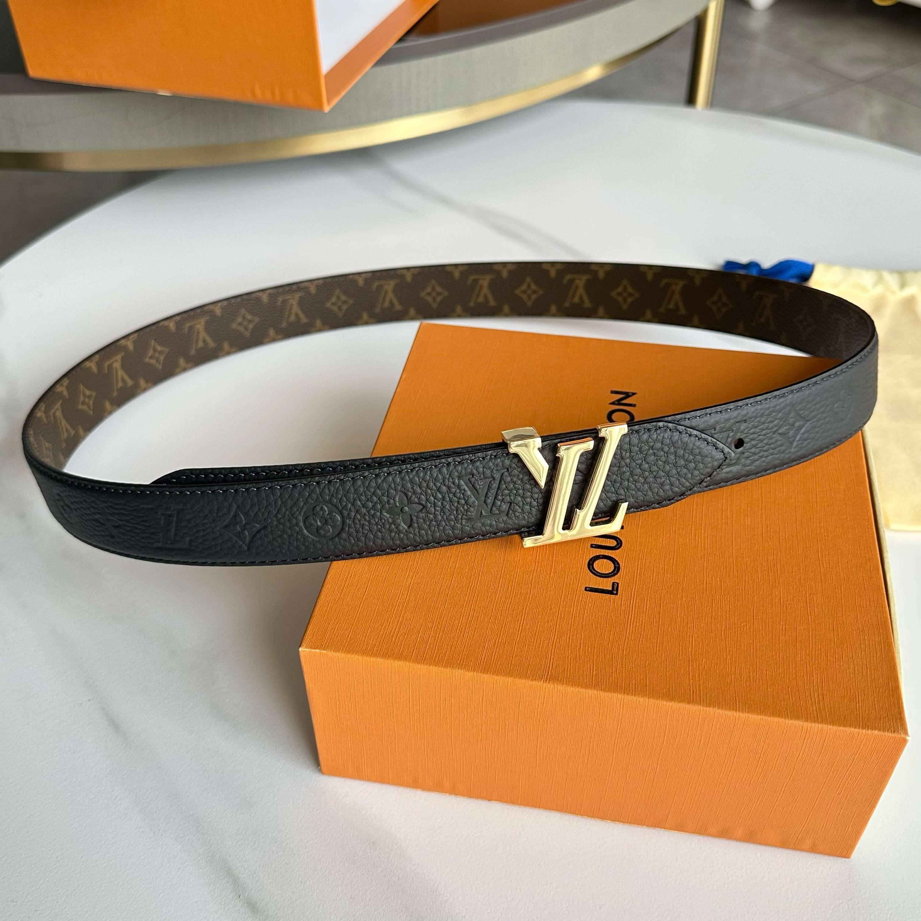LOUIS VUITTON レディース原単腰帶 - ダブルフェイスデザイン