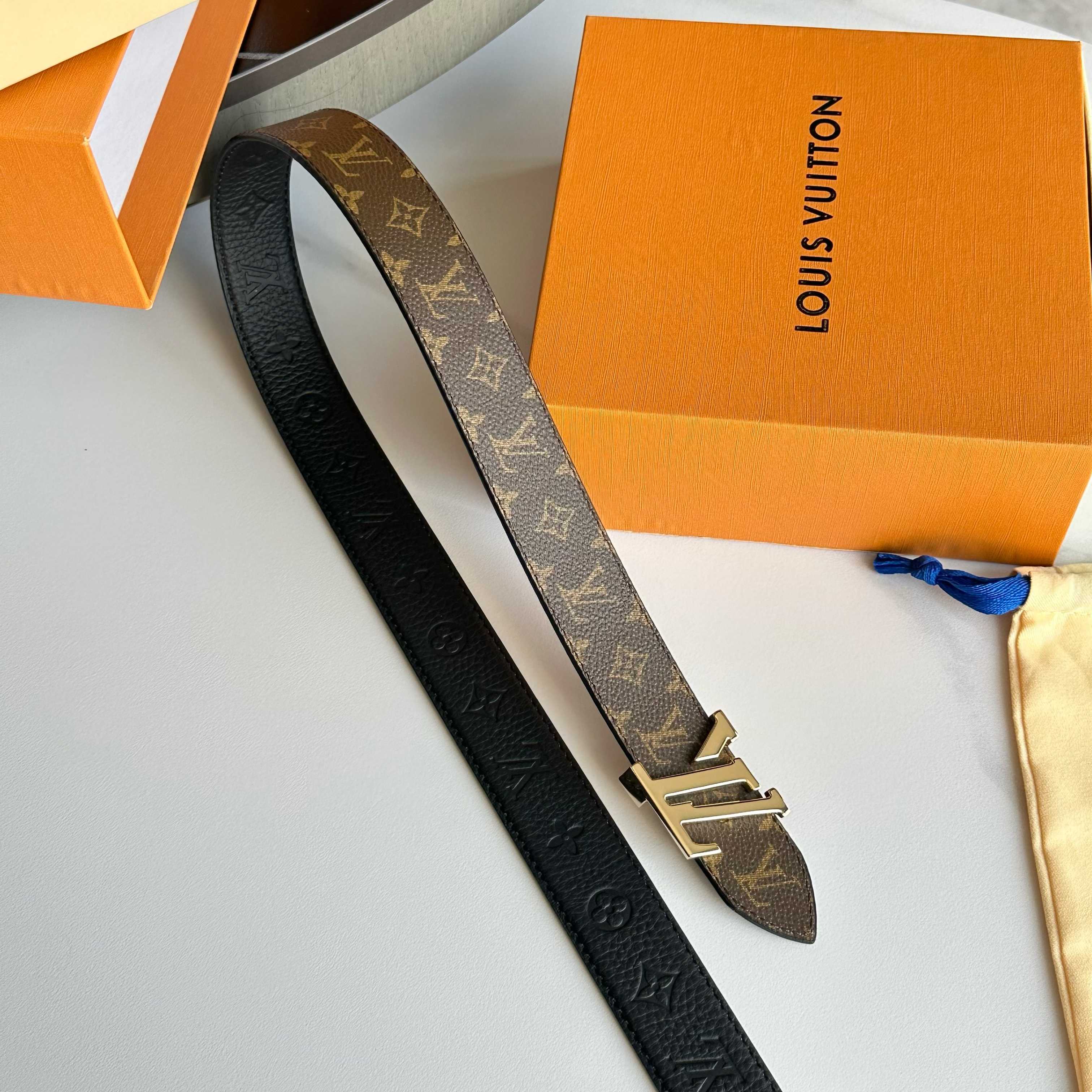 LOUIS VUITTON レディース原単腰帶 - ダブルフェイスデザイン