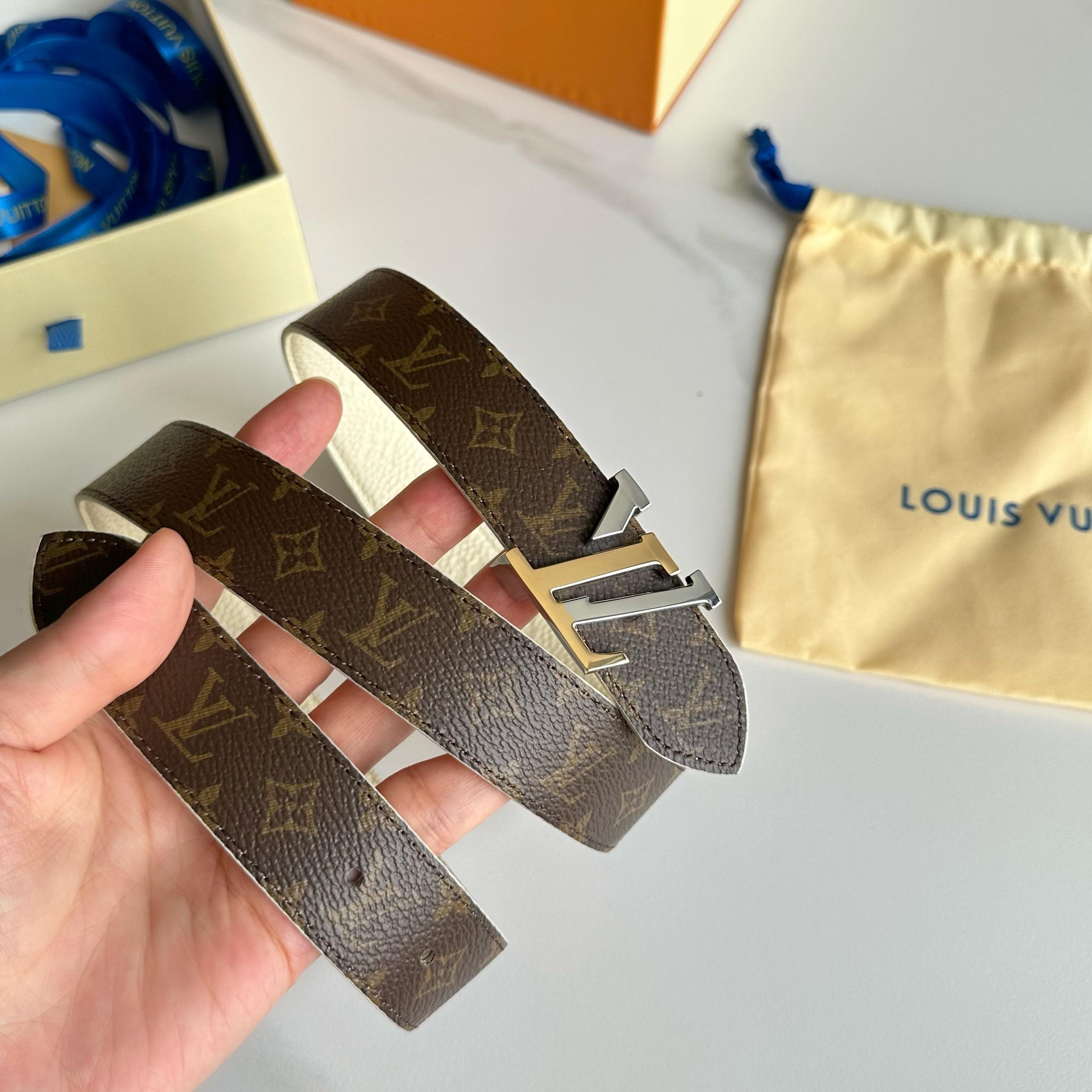 LVMH LOUIS VUITTON レディース原単腰帯 30mm幅・双面デザイン