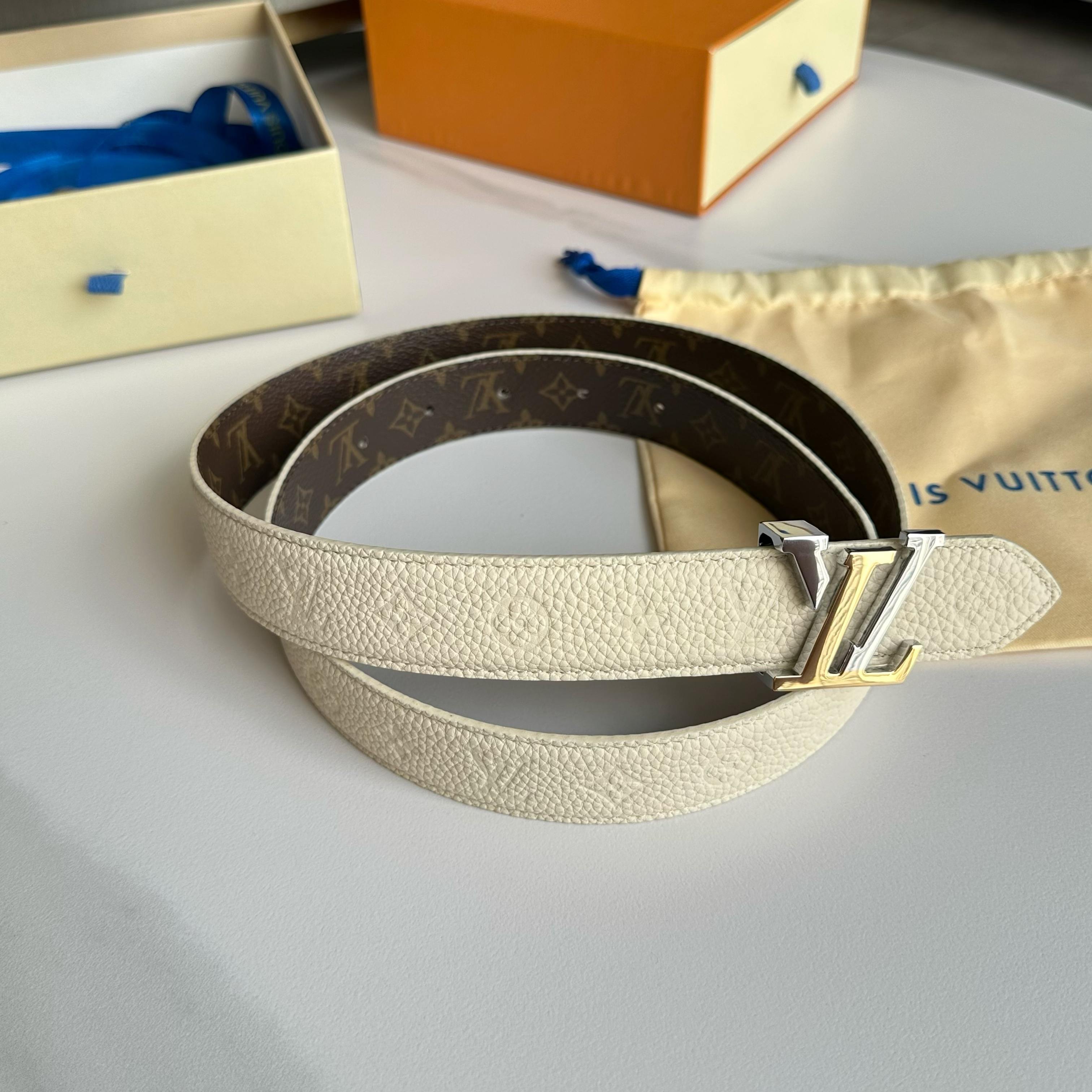 LVMH LOUIS VUITTON レディース原単腰帯 30mm幅・双面デザイン