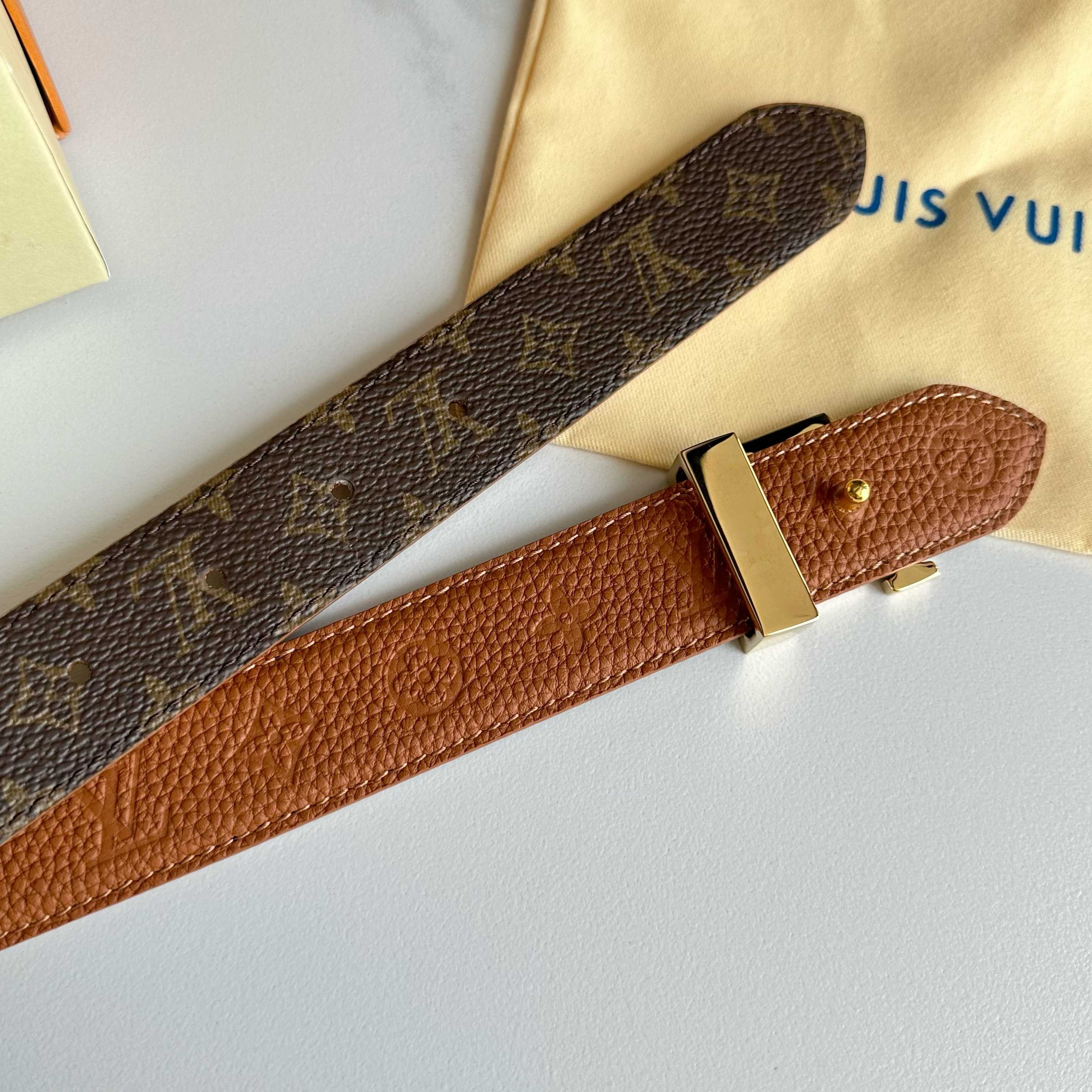 LOUIS VUITTON レディース原単腰帯 PVCと牛皮のコンビデザイン