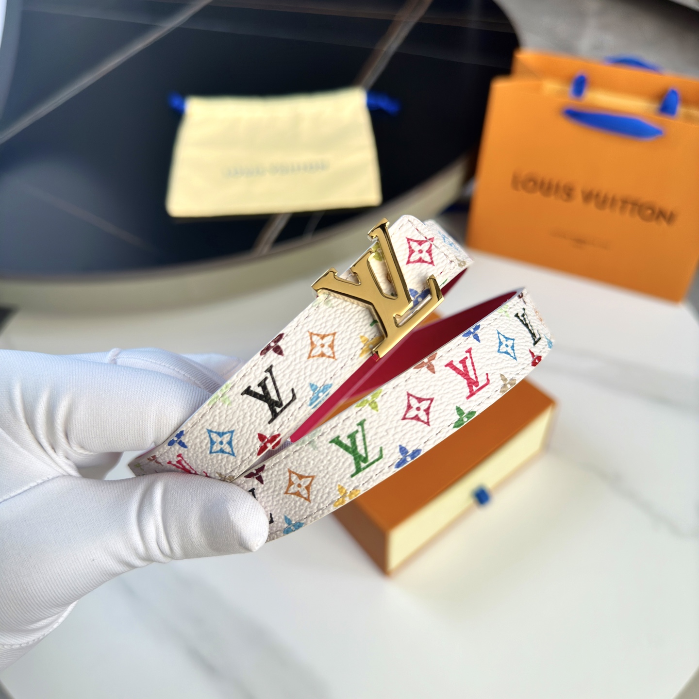 驢家 レディース 腰帯 小花シリーズ カスタムキャンバス