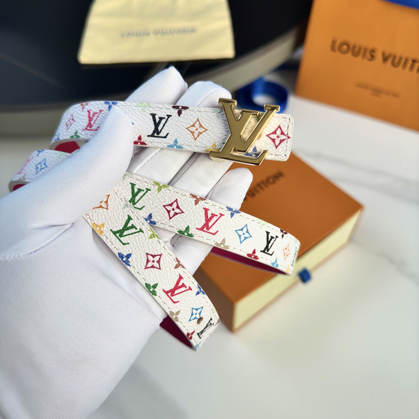 驢家 レディース 腰帯 小花シリーズ カスタムキャンバス