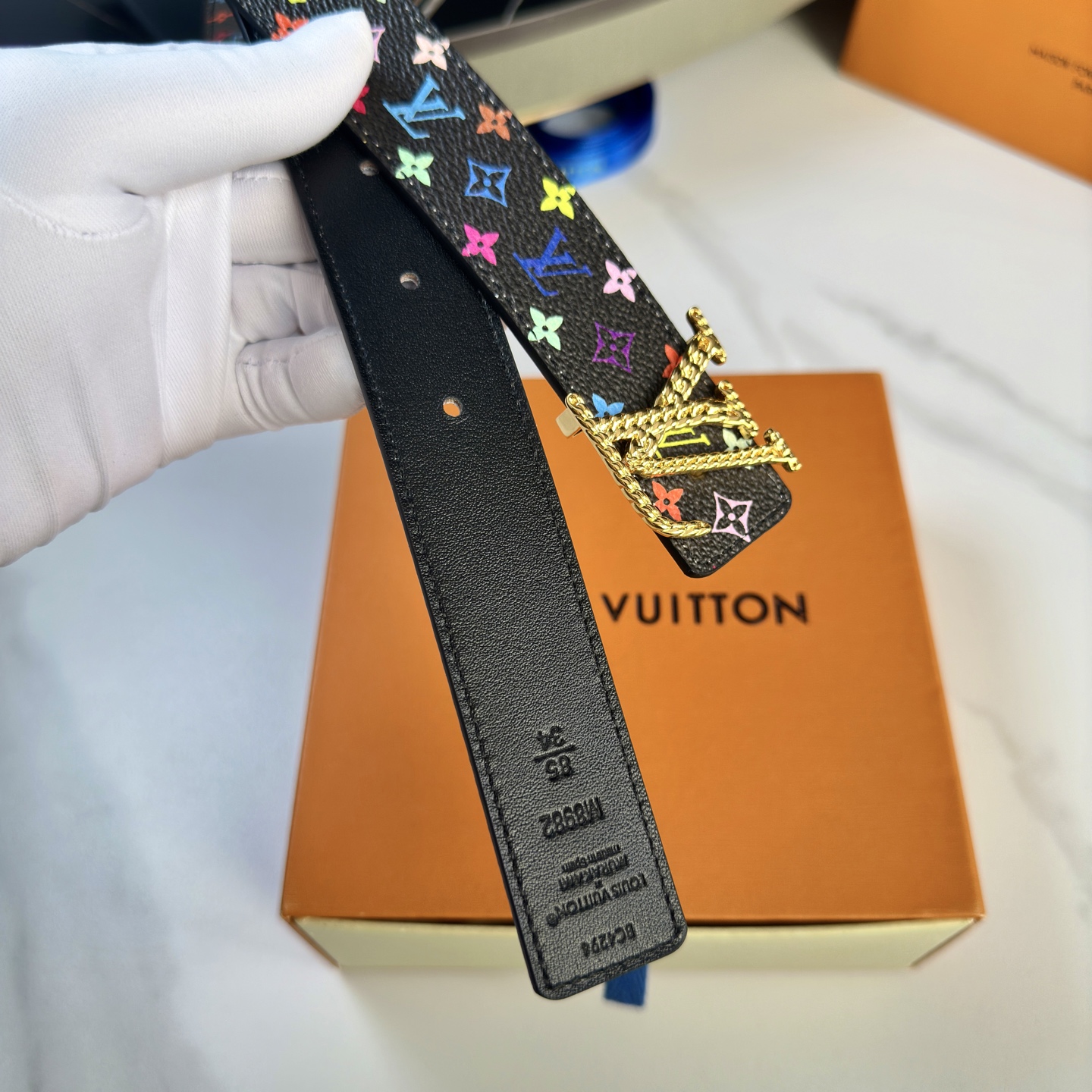 驢家 レディース ウエストベルト 小花シリーズ カスタムキャンバス