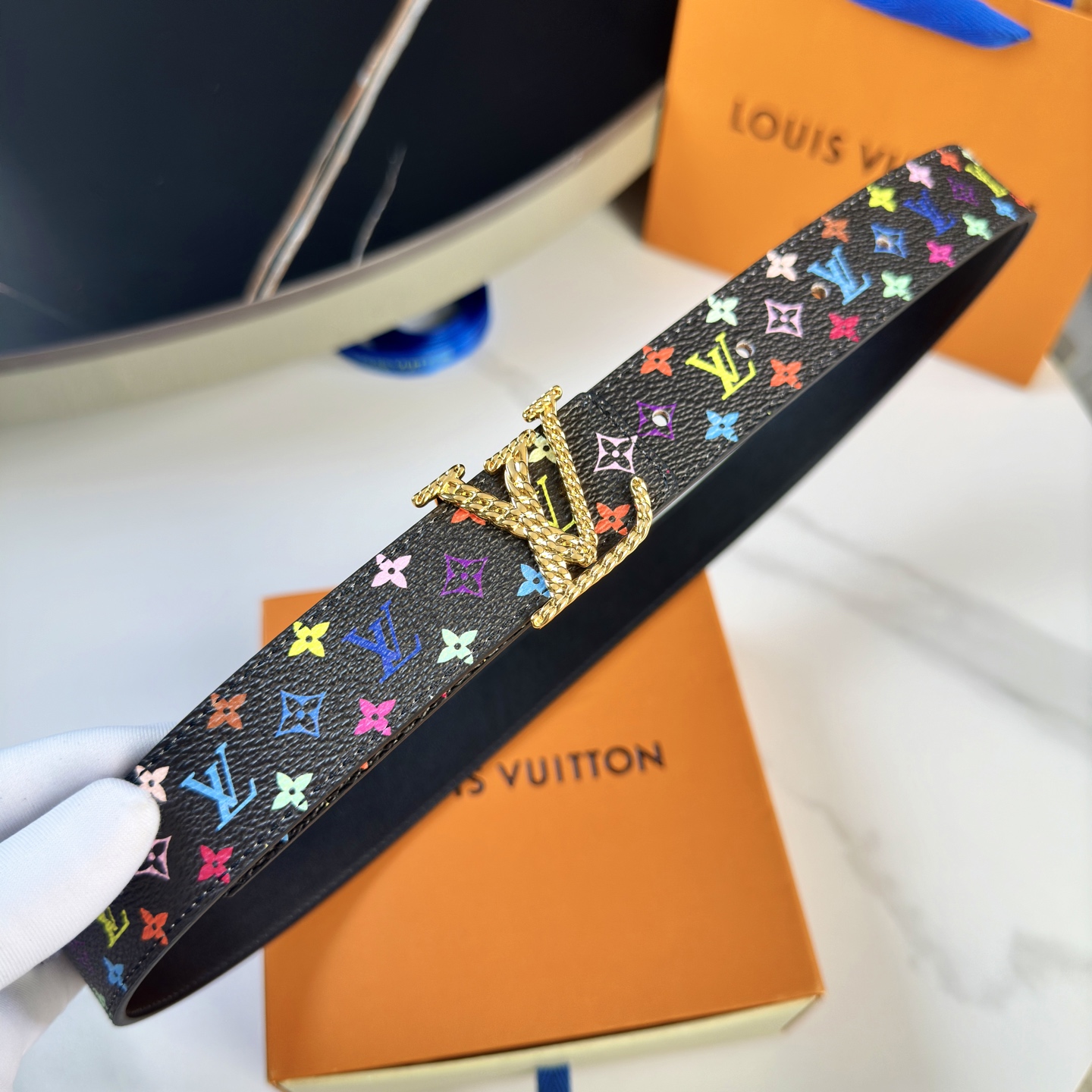 驢家 レディース ウエストベルト 小花シリーズ カスタムキャンバス