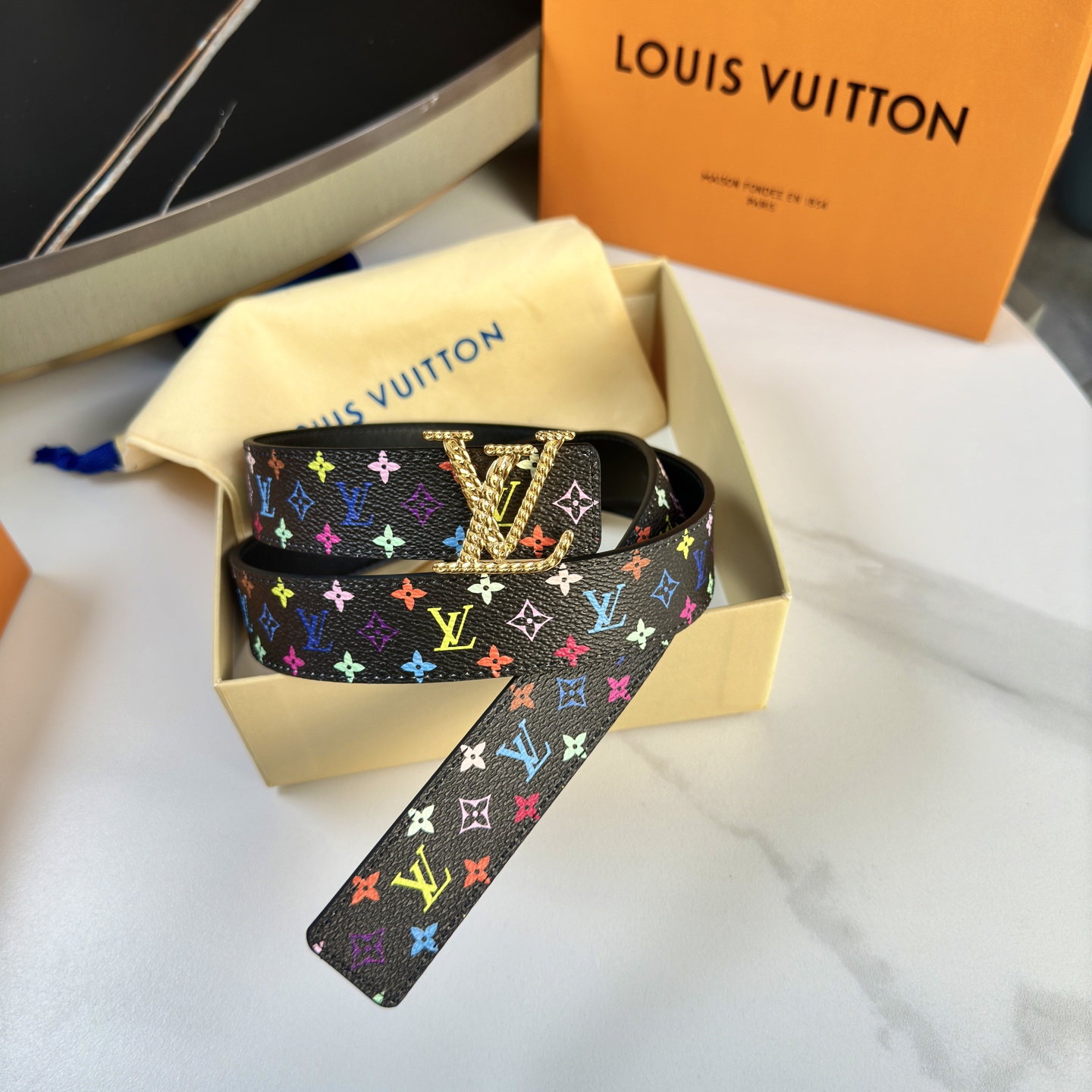 驢家 レディース ウエストベルト 小花シリーズ カスタムキャンバス