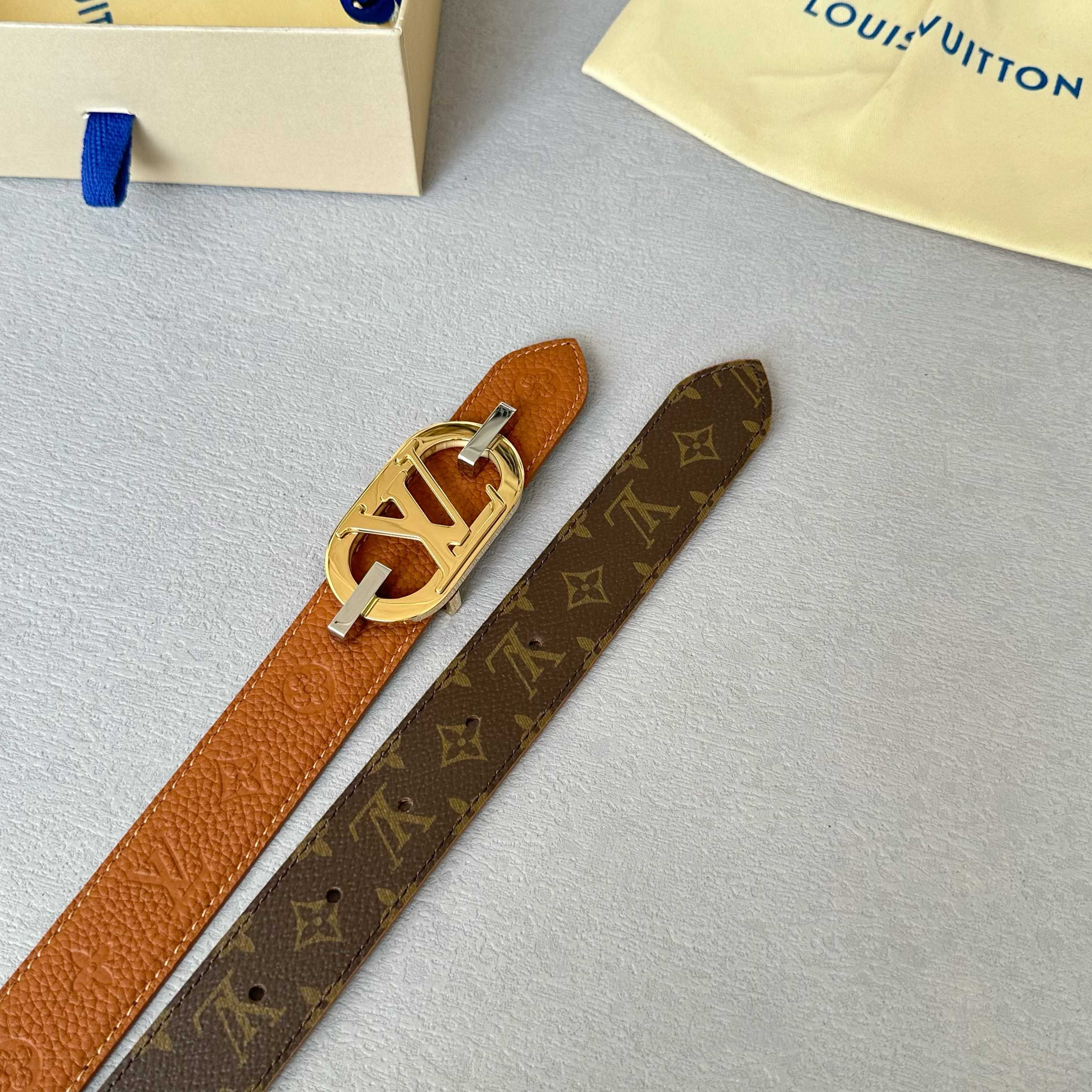 L0UIS VUITT0N レディース原単腰帶 - クラシック小花デザイン