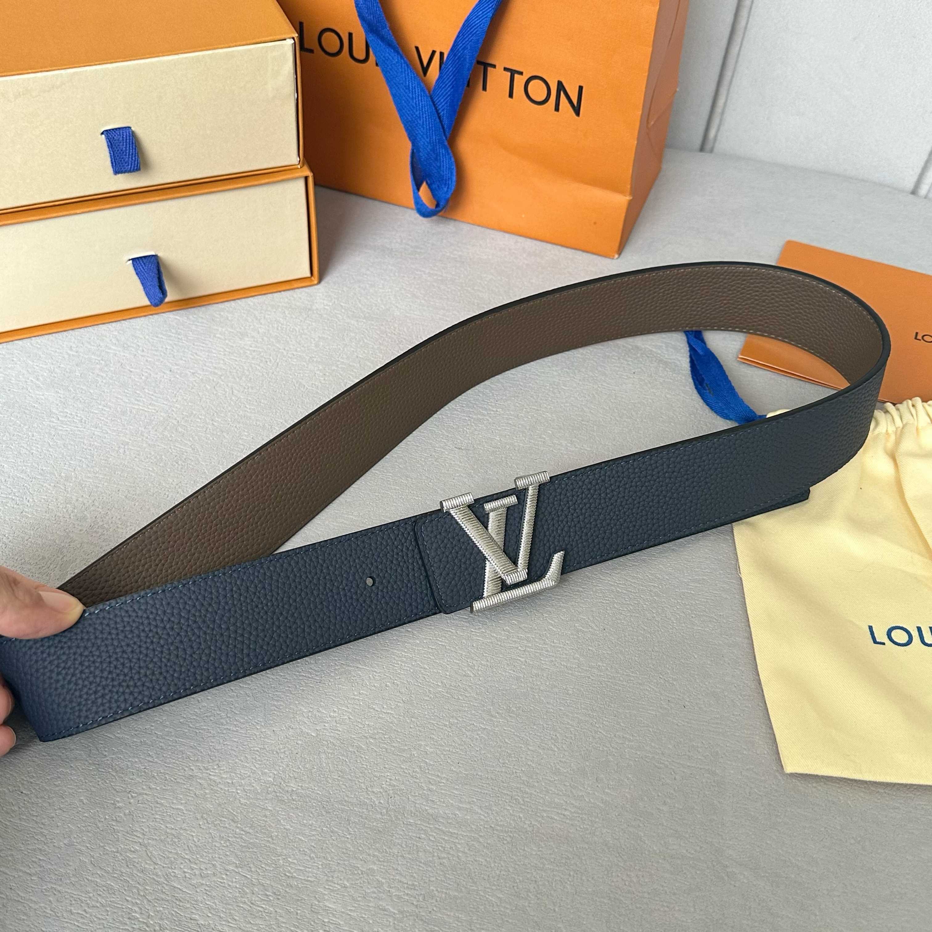 LOUIS VUITTON 原版包裝➕1.0 幅広40mmのダブル面使用可能デザイン