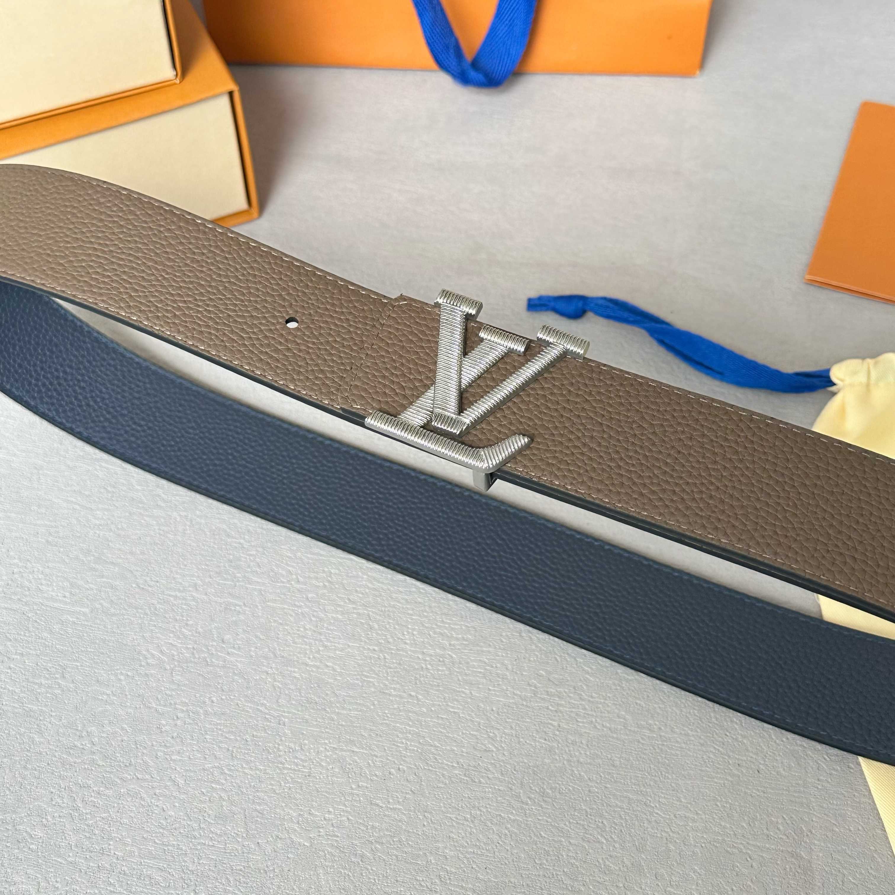 LOUIS VUITTON 原版包裝➕1.0 幅広40mmのダブル面使用可能デザイン