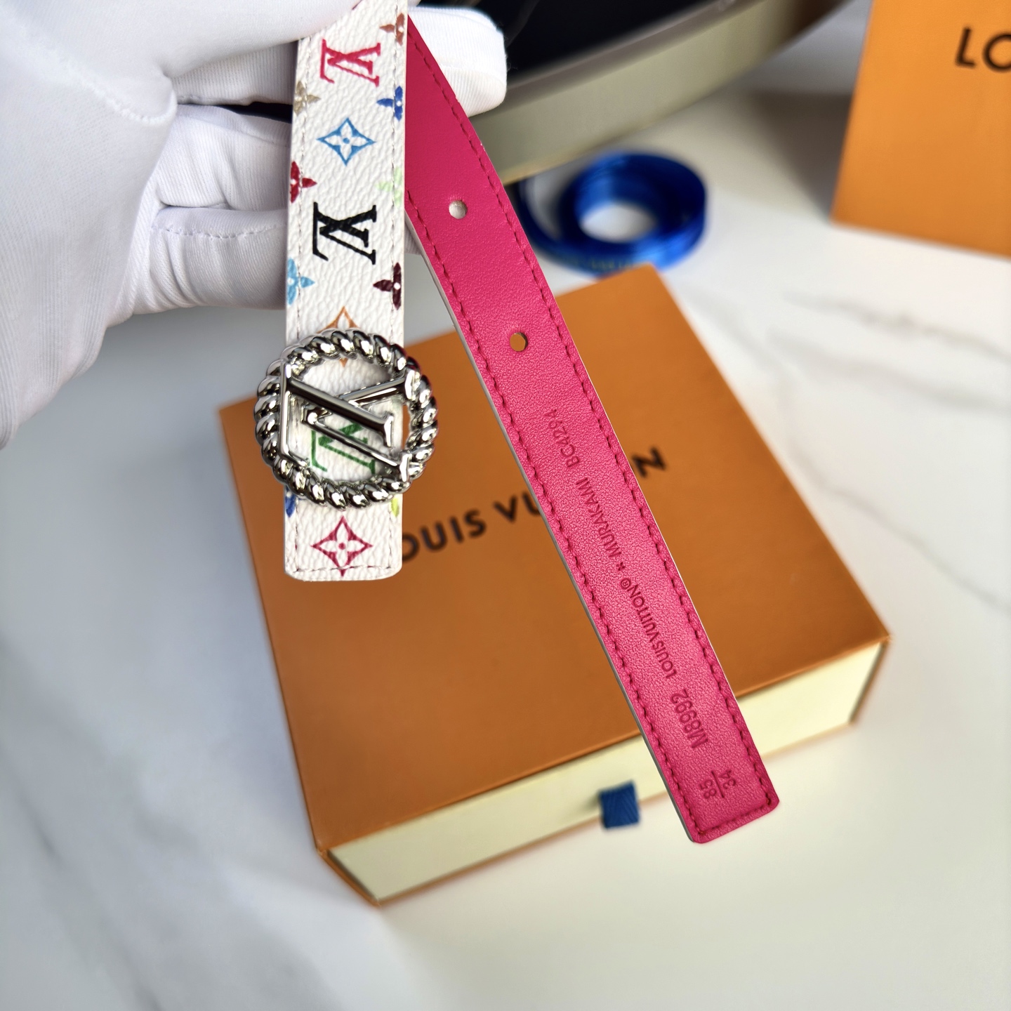 驢家 レディース 腰帯 小花シリーズ カスタム帆布