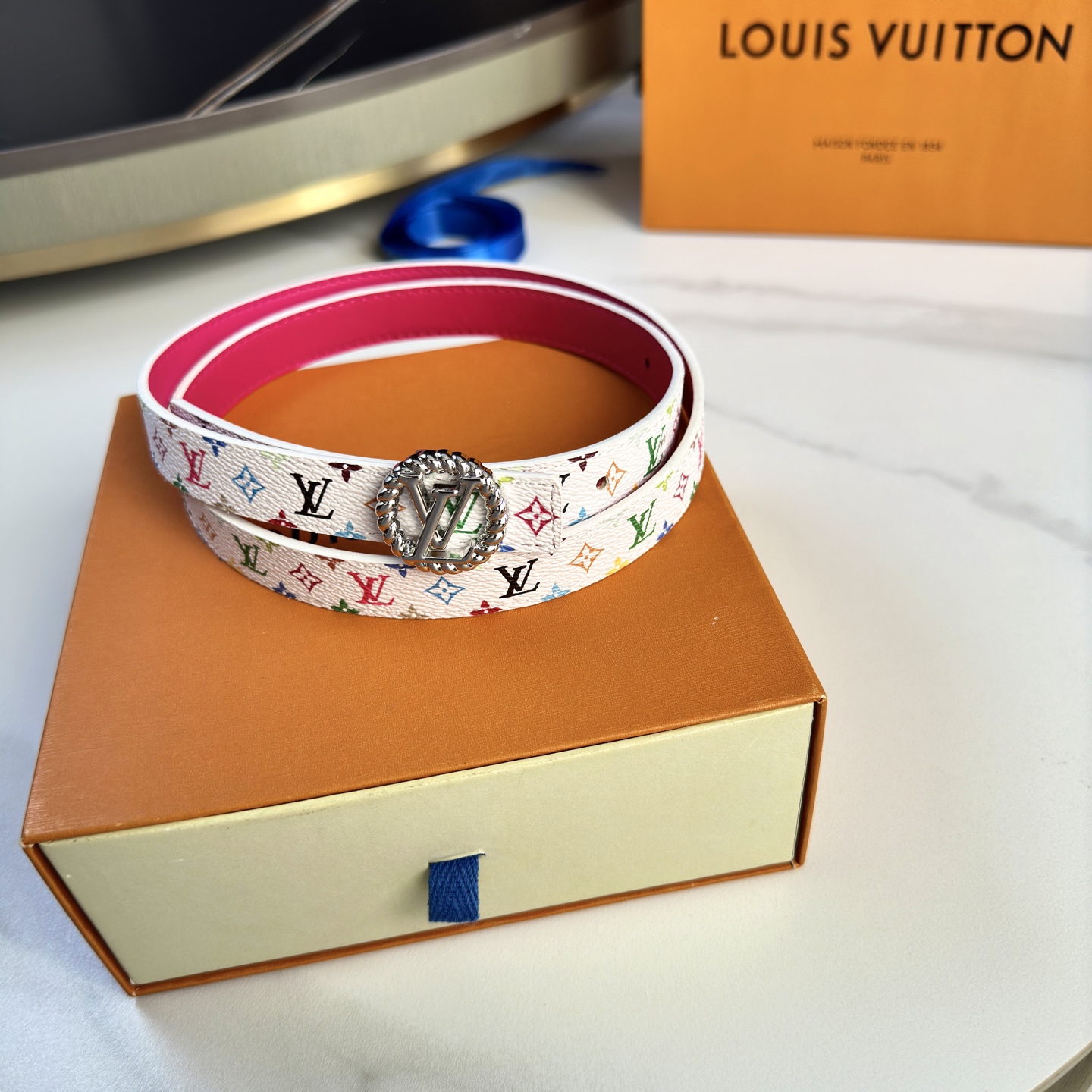 驢家 レディース 腰帯 小花シリーズ カスタム帆布