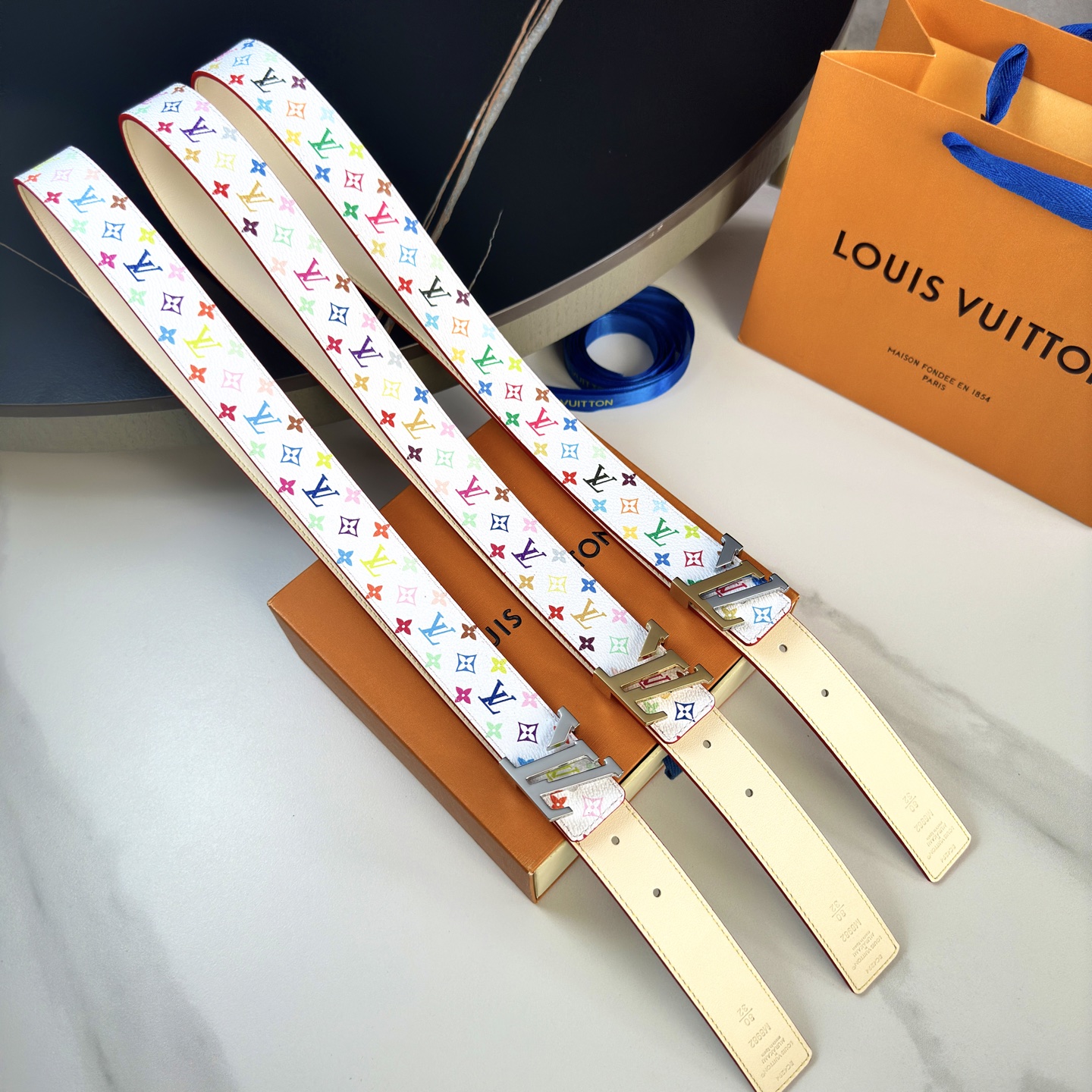 驢家 レディースウエストベルト 小花シリーズ 特注キャンバス