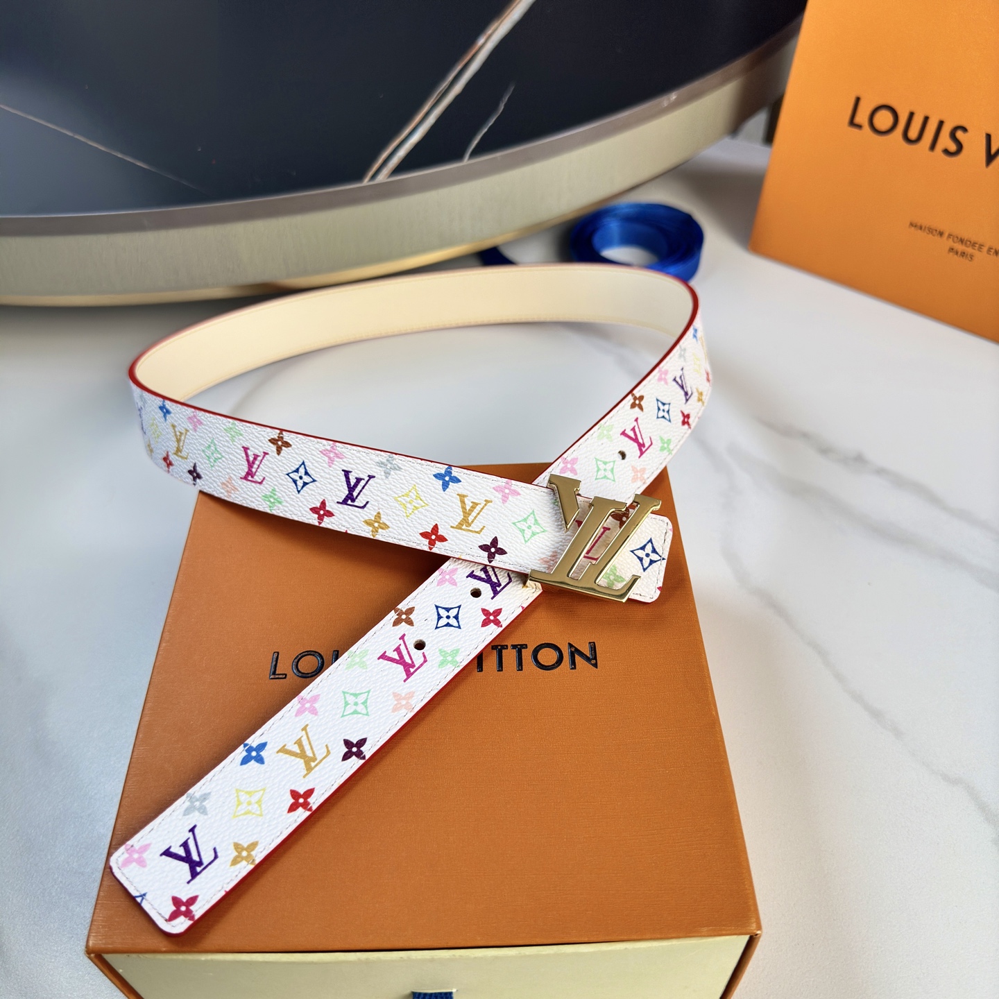 驢家 レディースウエストベルト 小花シリーズ 特注キャンバス