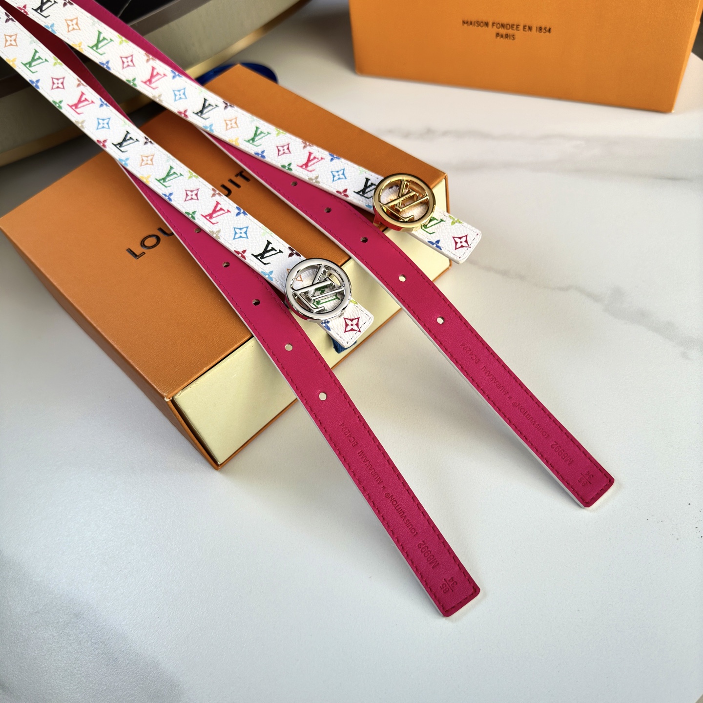 驢家 レディース 腰帯 小花シリーズ 帆布素材