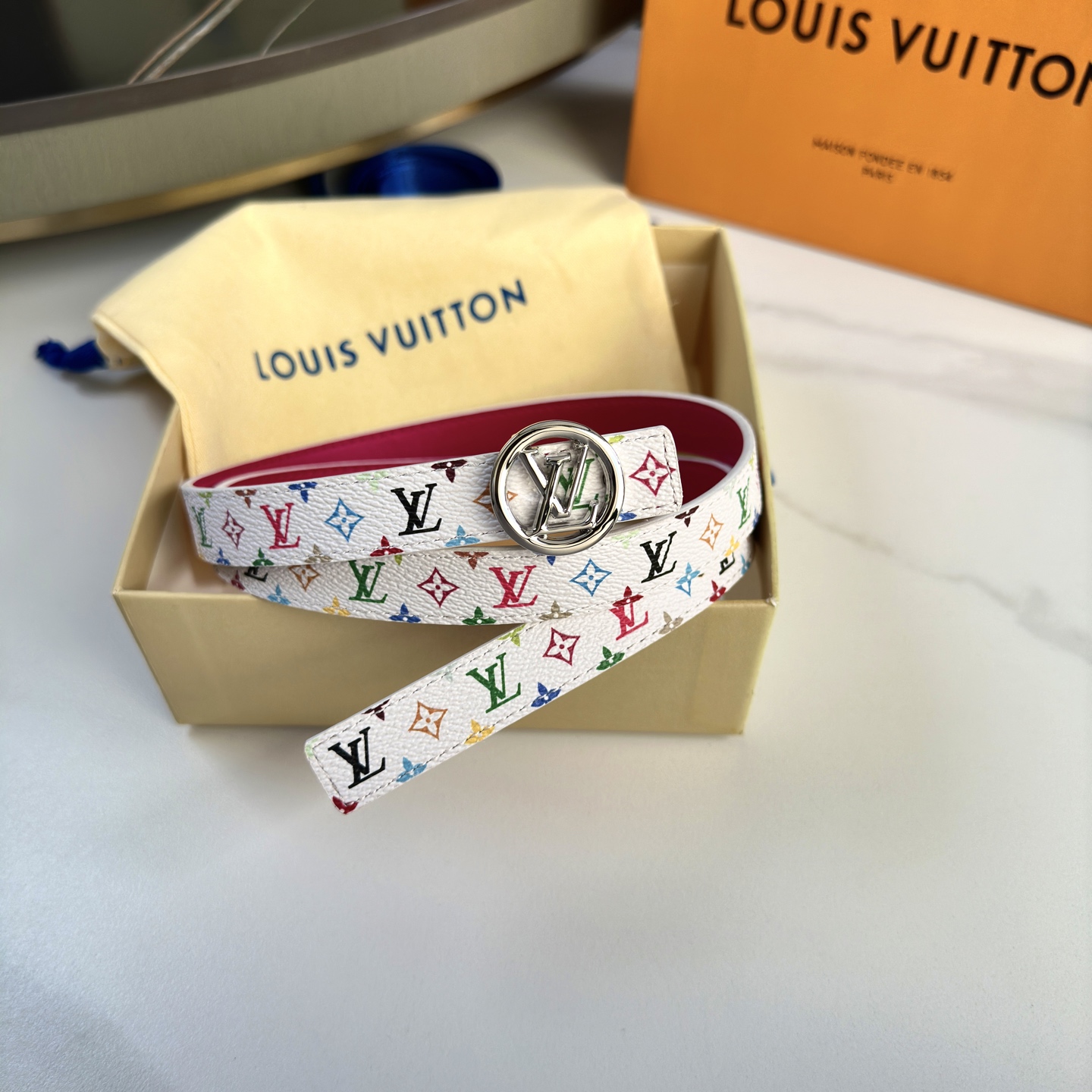 驢家 レディース 腰帯 小花シリーズ 2cm幅