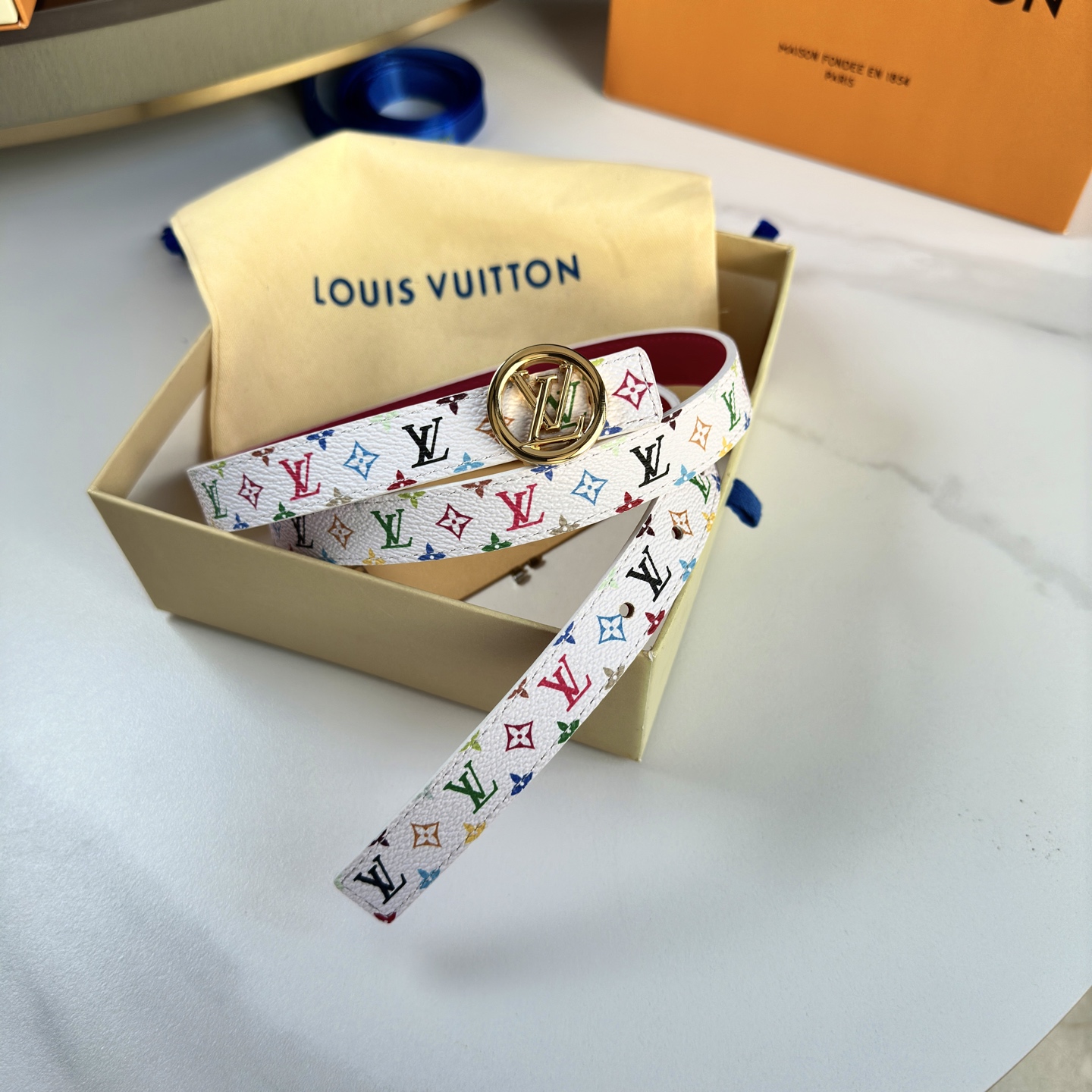 驢家 レディース 腰帯 小花シリーズ 帆布素材