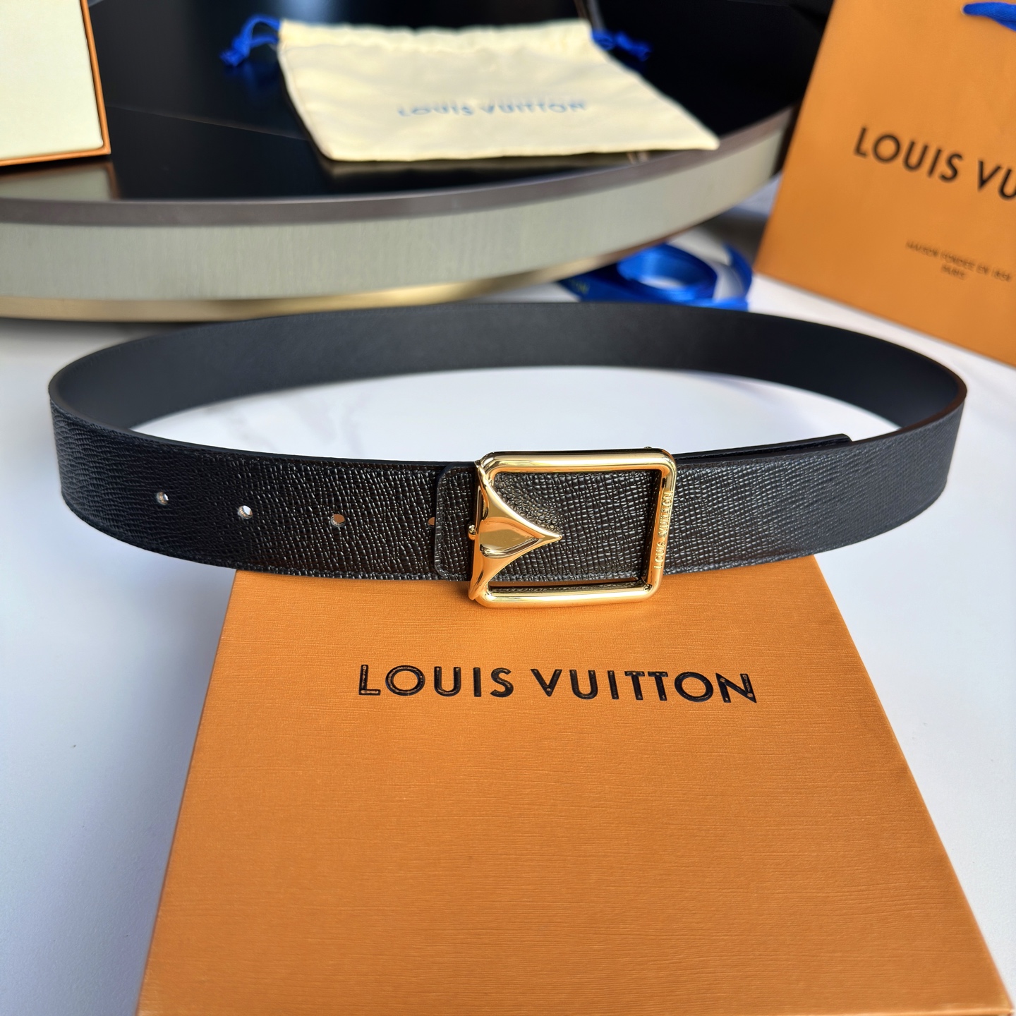 LOUIS VUITTON 驢家原單腰帶 ダブルフェイスデザイン 35mm
