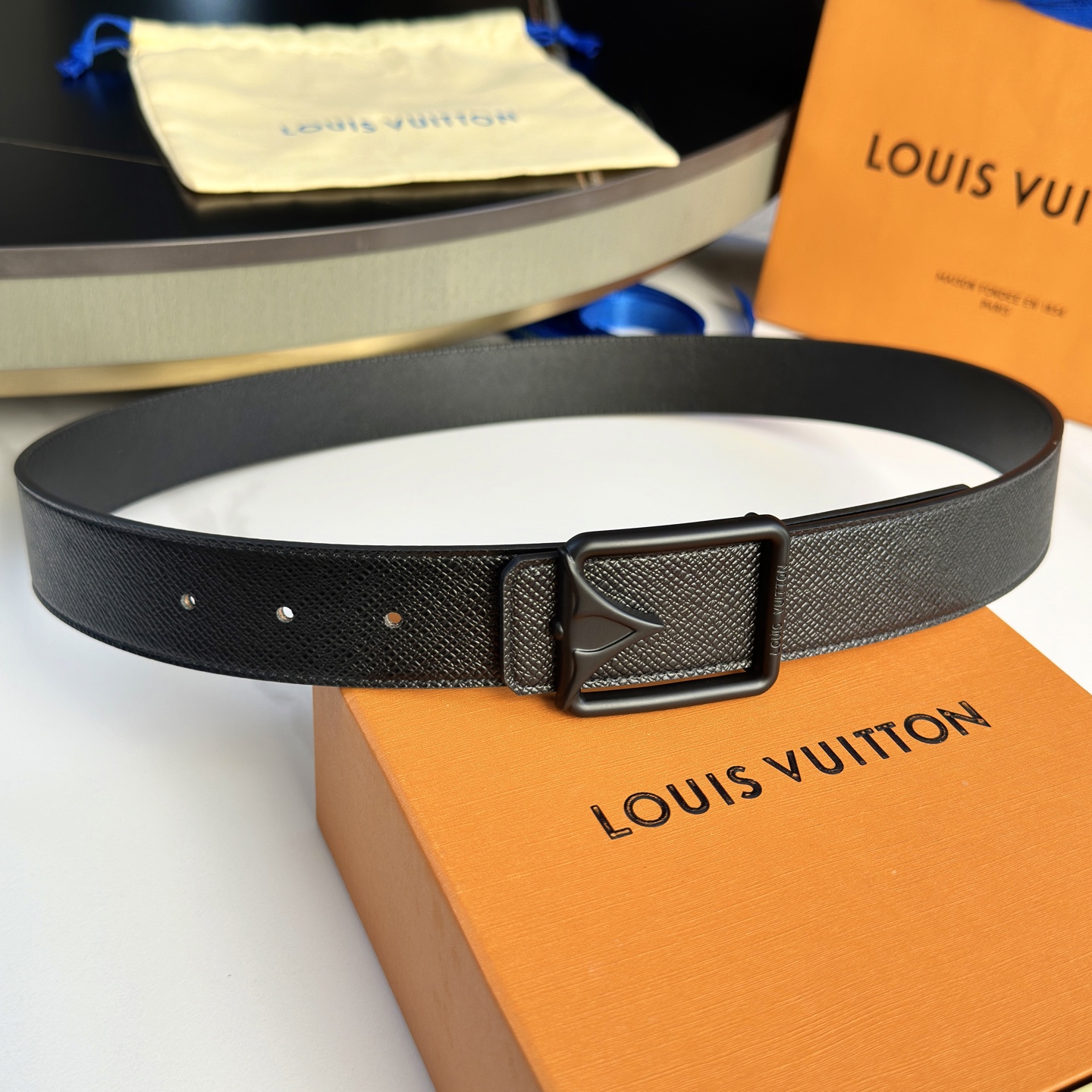 LOUIS VUITTON 驢家原單腰帶 双面使用 35mm