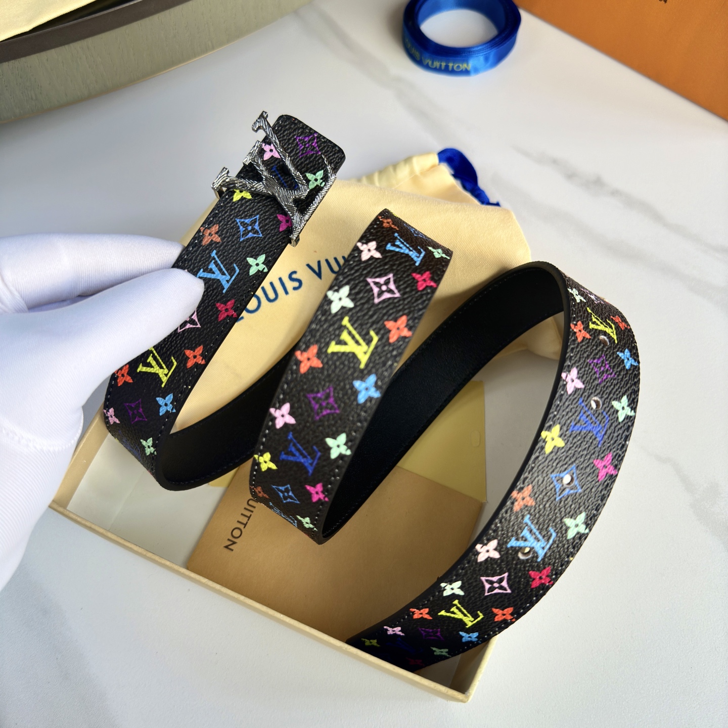 驢家 レディース腰ベルト 小花シリーズ フレッシュカスタムキャンバス