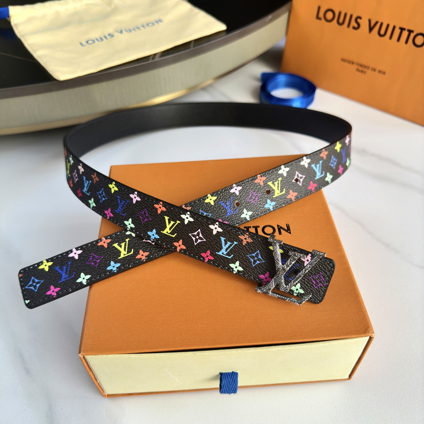 驢家 レディース腰ベルト 小花シリーズ フレッシュカスタムキャンバス