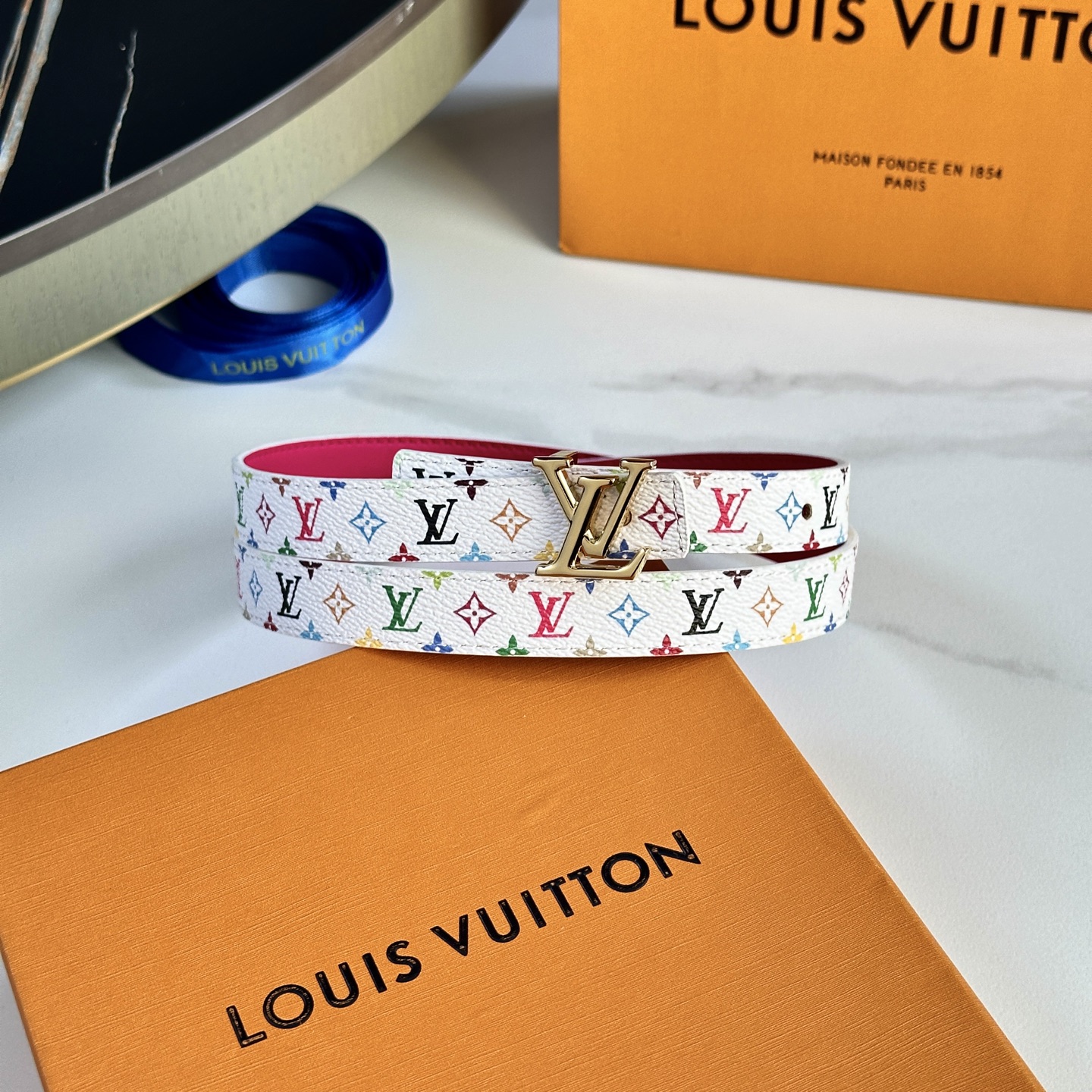 驢家 レディース腰帯 小花シリーズ カスタム帆布