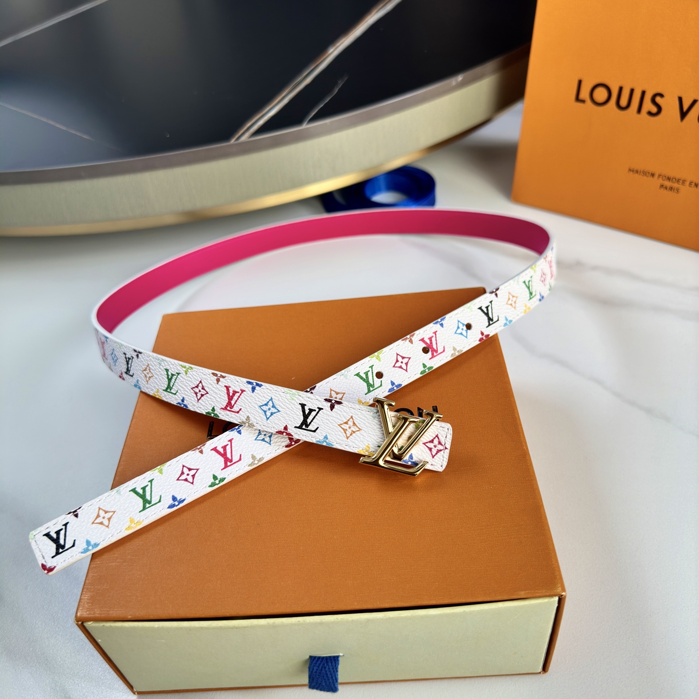 驢家 レディース腰帯 小花シリーズ カスタム帆布