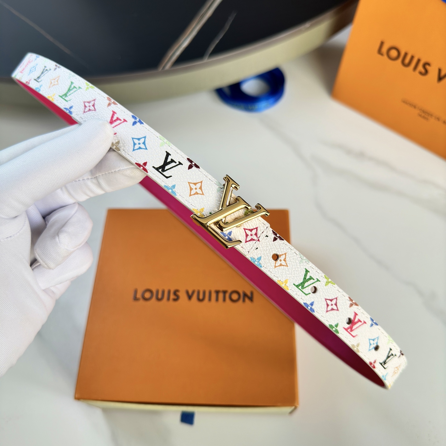 驢家 レディース腰帯 小花シリーズ カスタム帆布