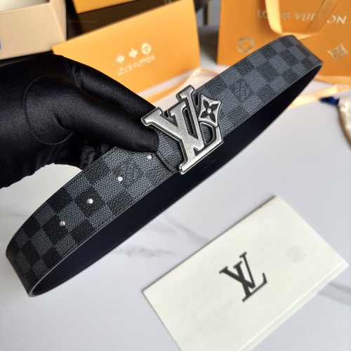 Louis Vuitton Belt - Damier Graphite Taurillon Leather, 4.0cm Width