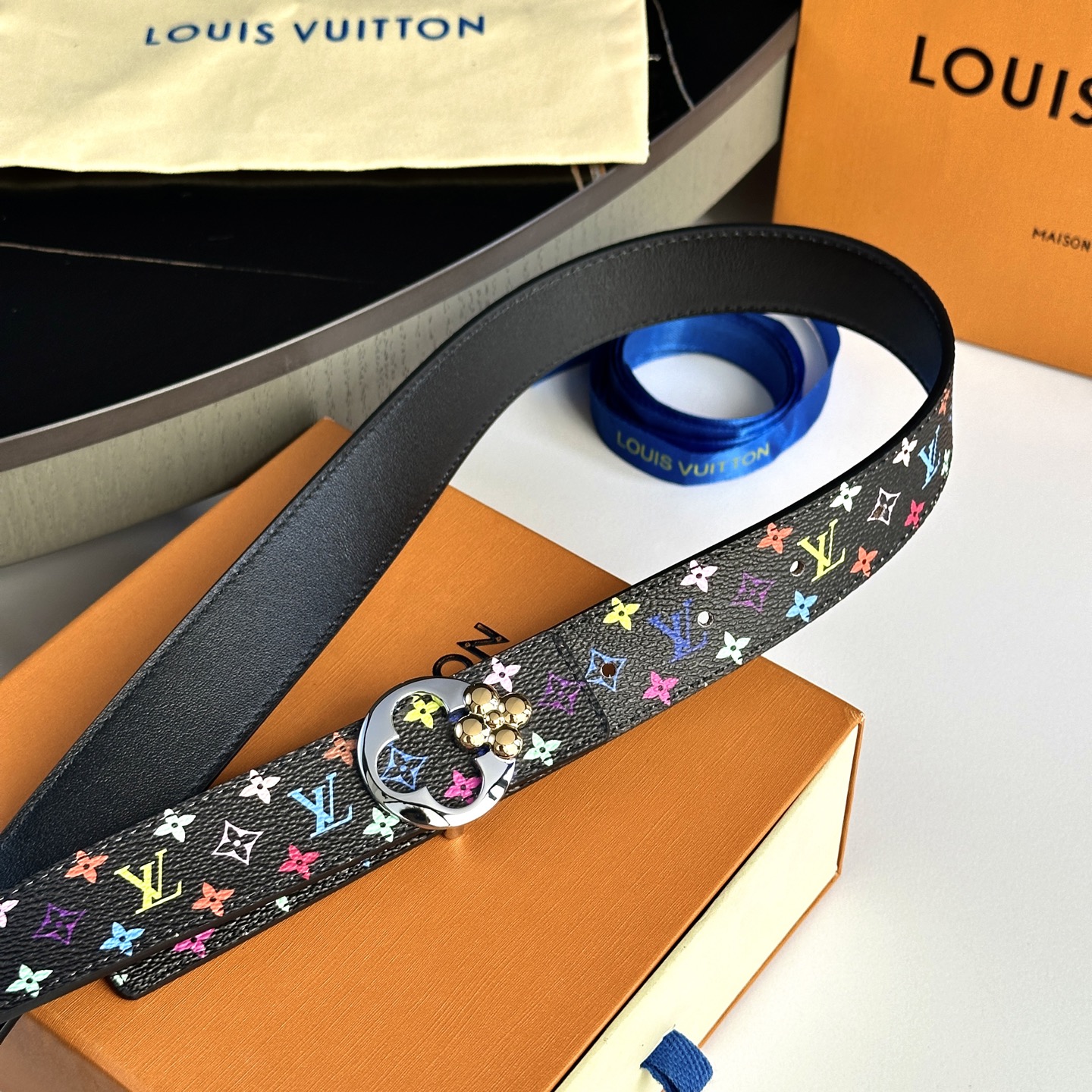 驢家 レディース 腰帯 小花シリーズ 3cm幅 クラシックデザイン