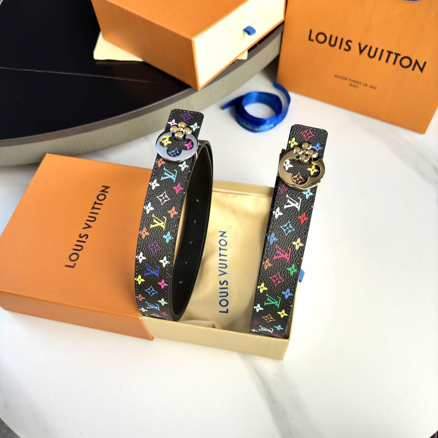 驢家 レディース 腰帯 小花シリーズ 3cm幅 クラシックデザイン