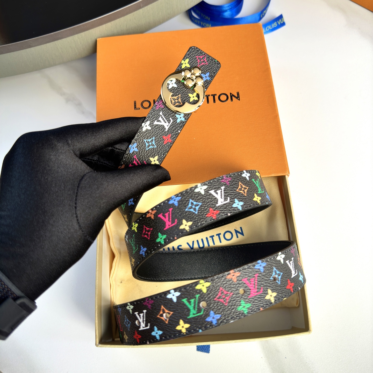 驢家 レディース 腰帯 小花シリーズ 幅3cm