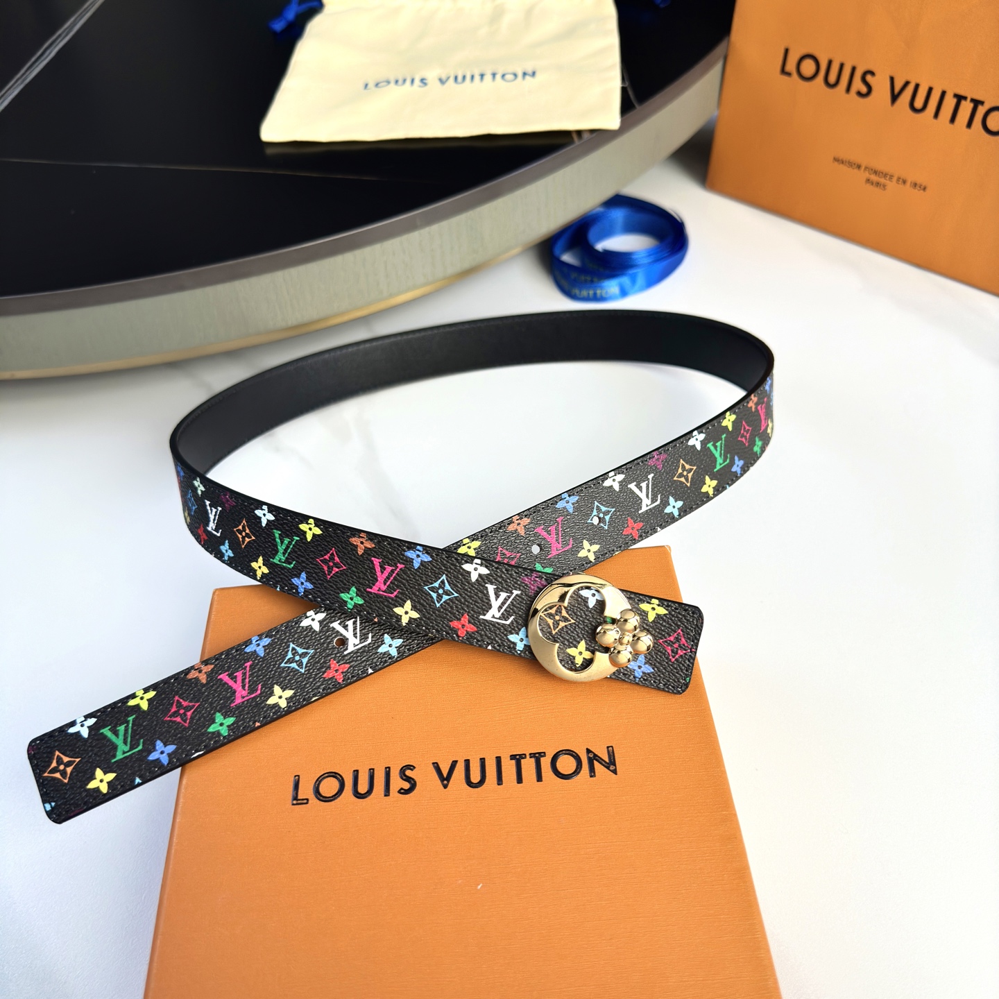 驢家 レディース 腰帯 小花シリーズ 幅3cm