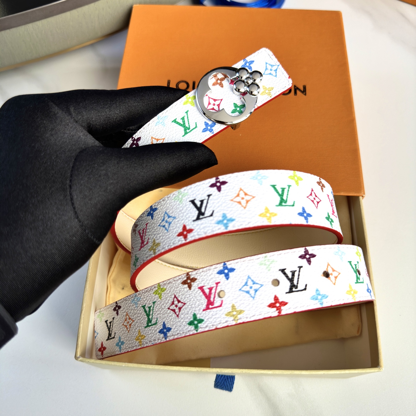 驢家 レディース 腰帶 小花シリーズ カスタム帆布