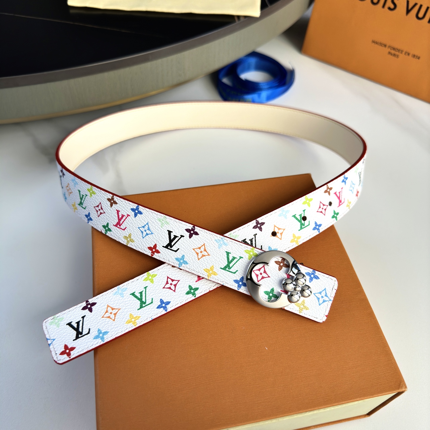 驢家 レディース 腰帶 小花シリーズ カスタム帆布