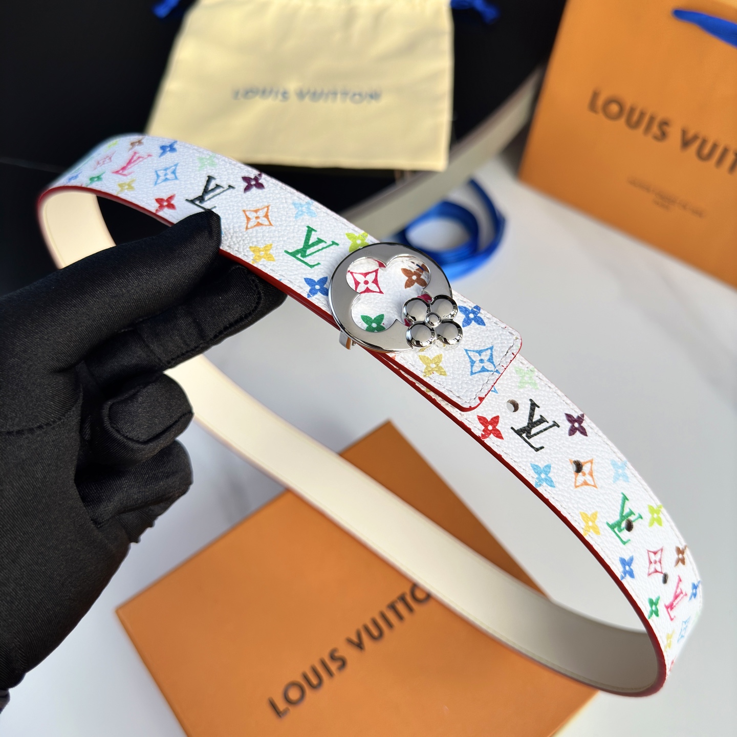 驢家 レディース 腰帶 小花シリーズ カスタム帆布