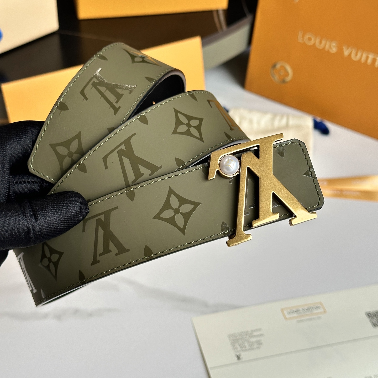 LOUIS VUITTON 男士原單腰帶 ダブルフェイスデザイン