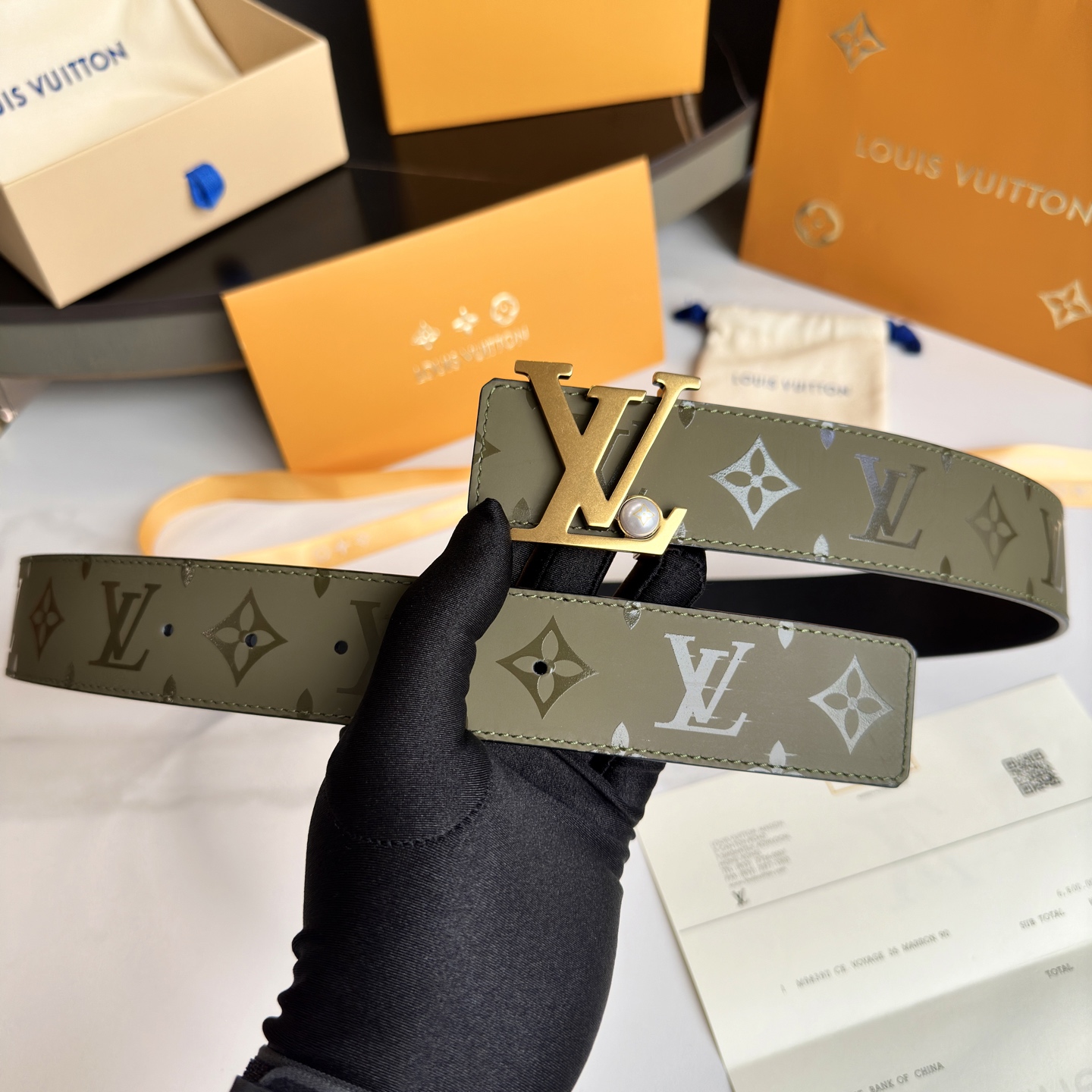 LOUIS VUITTON 男士原單腰帶 ダブルフェイスデザイン