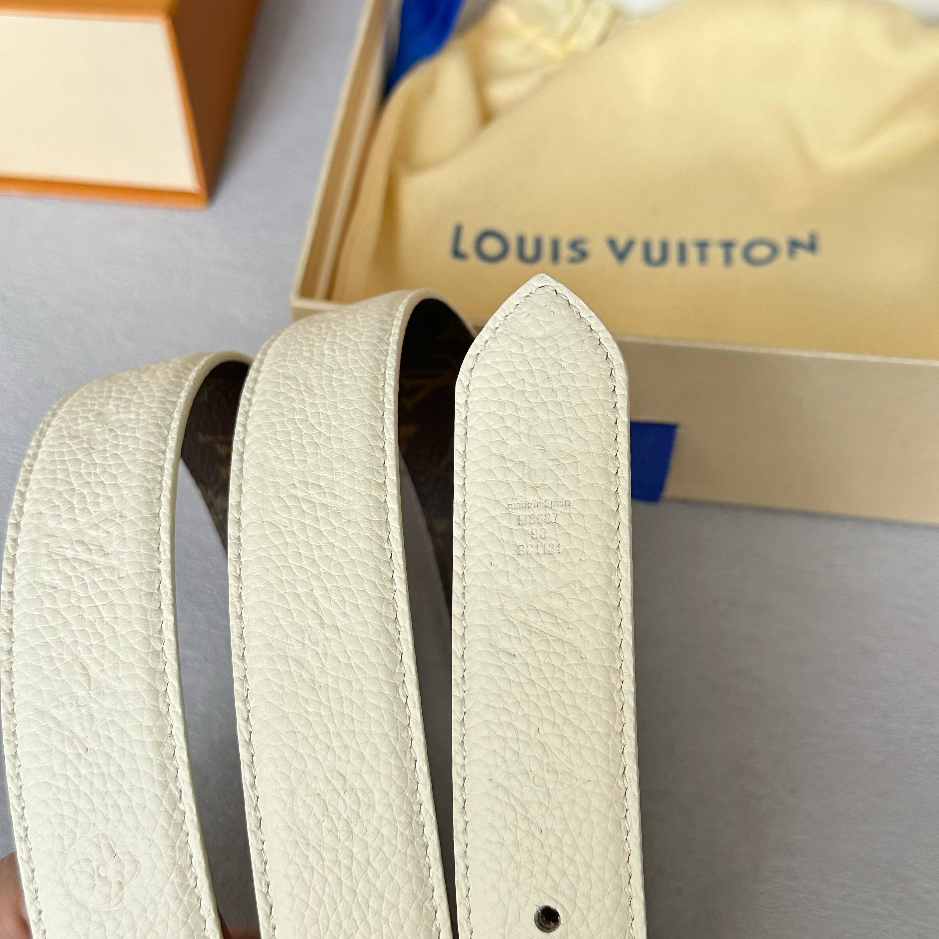 LOUIS VUITTON レディース原単腰帶 クラシックデザインとリバーシブル機能