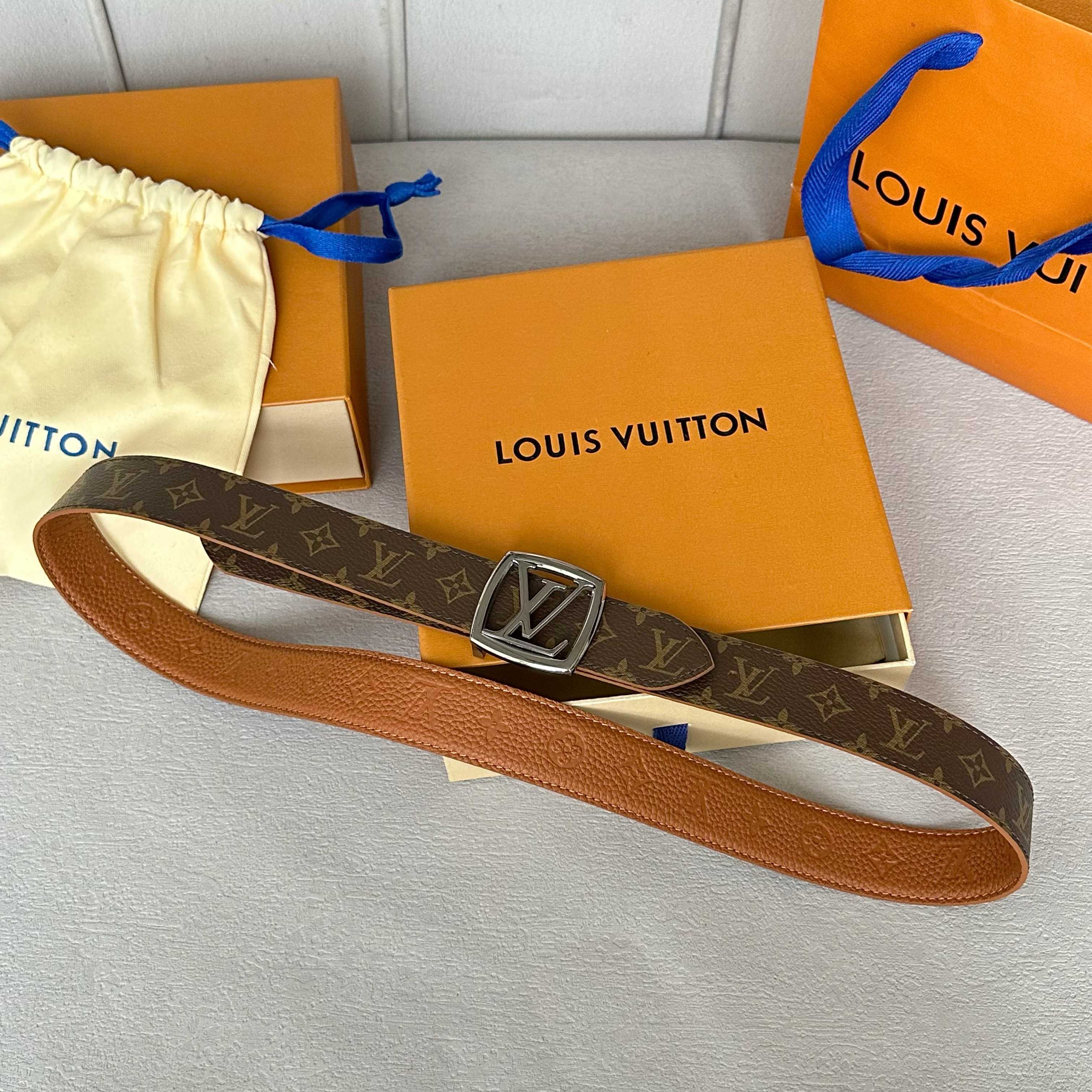 LOUIS VUITTON レディース原単腰帯 PVCと牛皮のコンビネーション