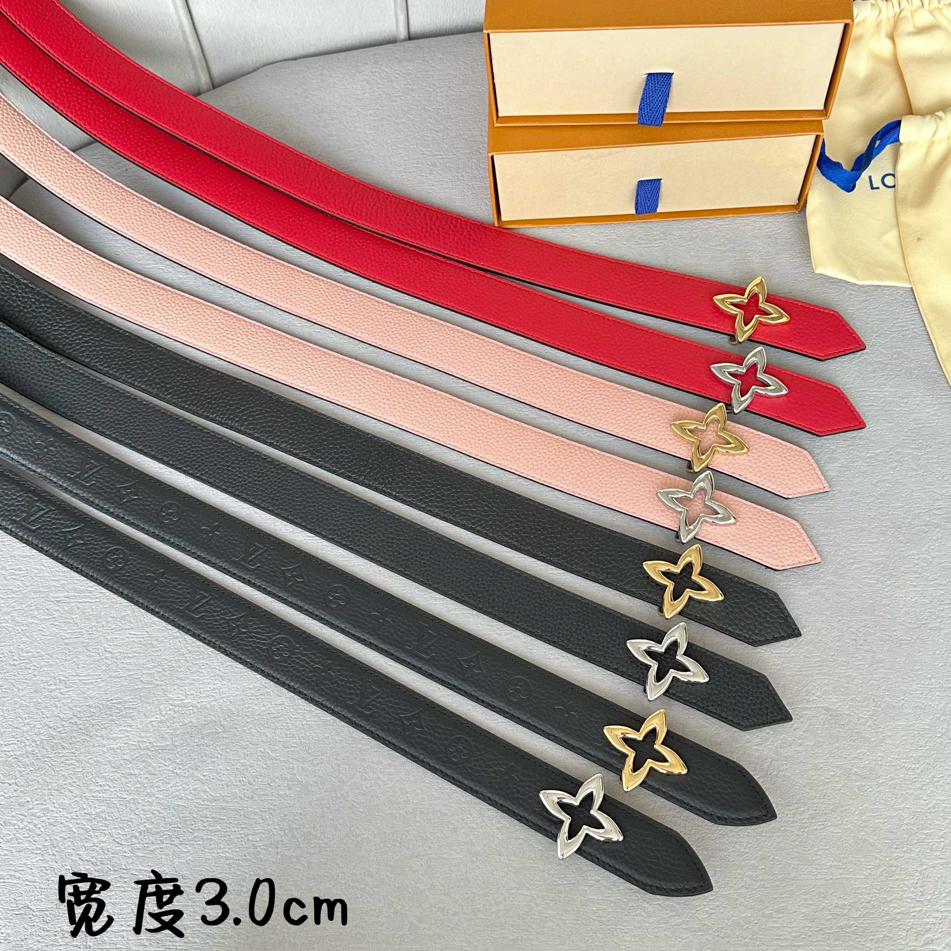 LouiS Vuitton レディース原単腰帯 30mm幅 両面使用可能