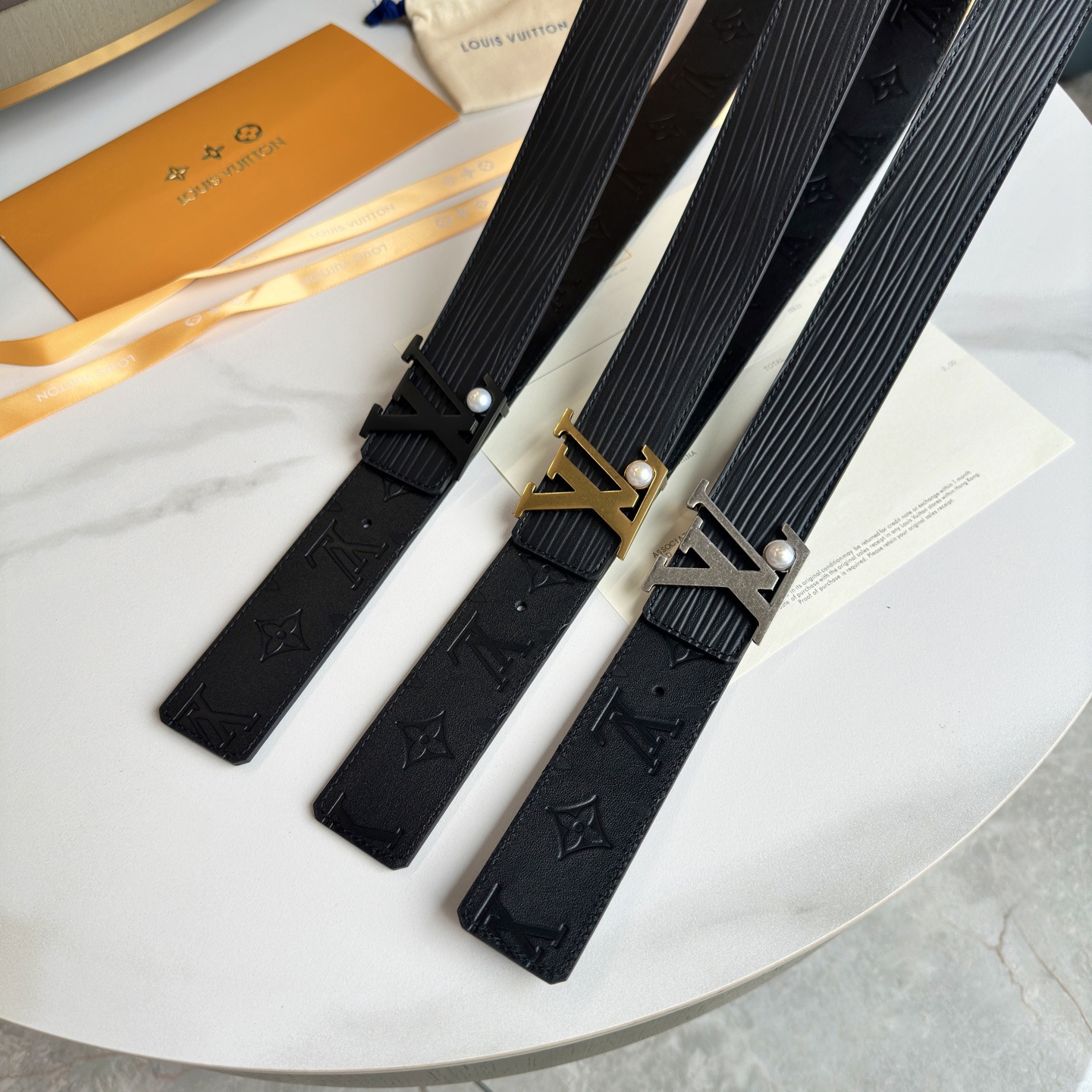 LOUIS VUITTON 原版包裝+1.0 ダブルフェイスレザー ベルト