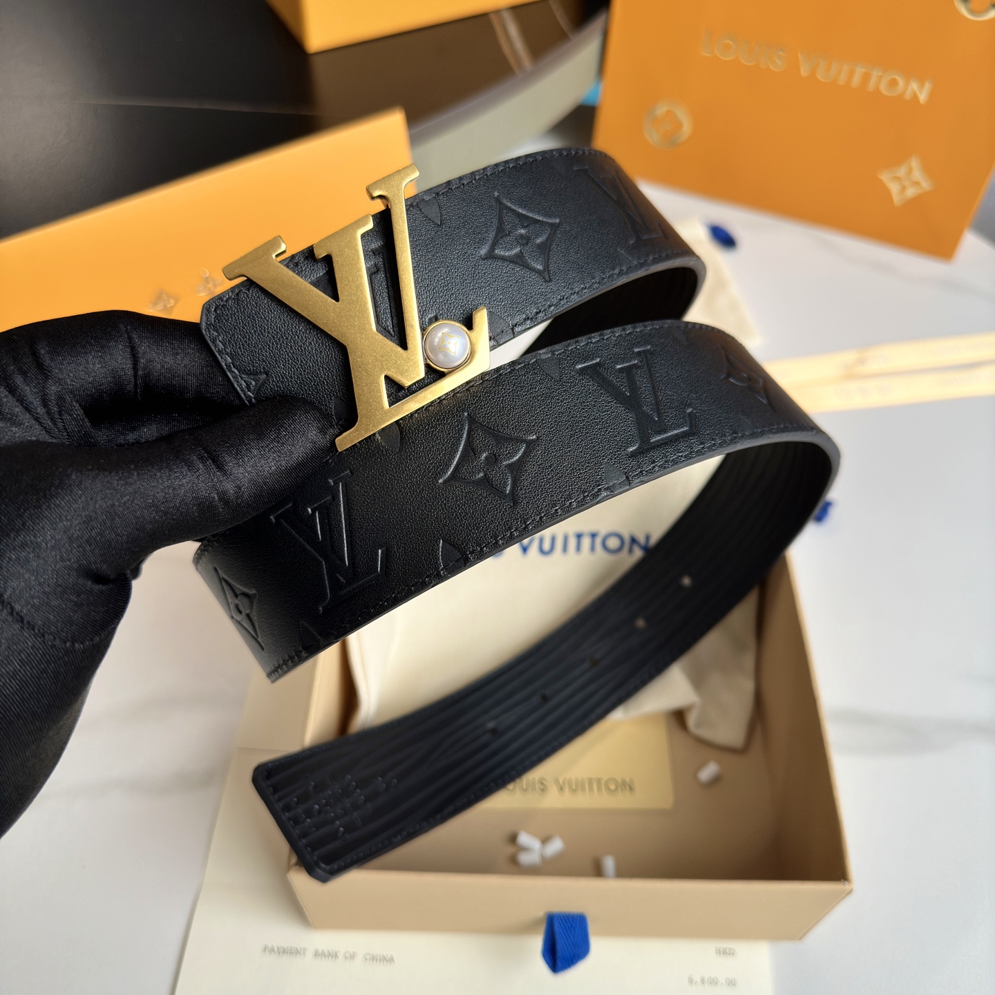 LOUIS VUITTON 原版包裝+1.0 ダブルフェイスレザー ベルト