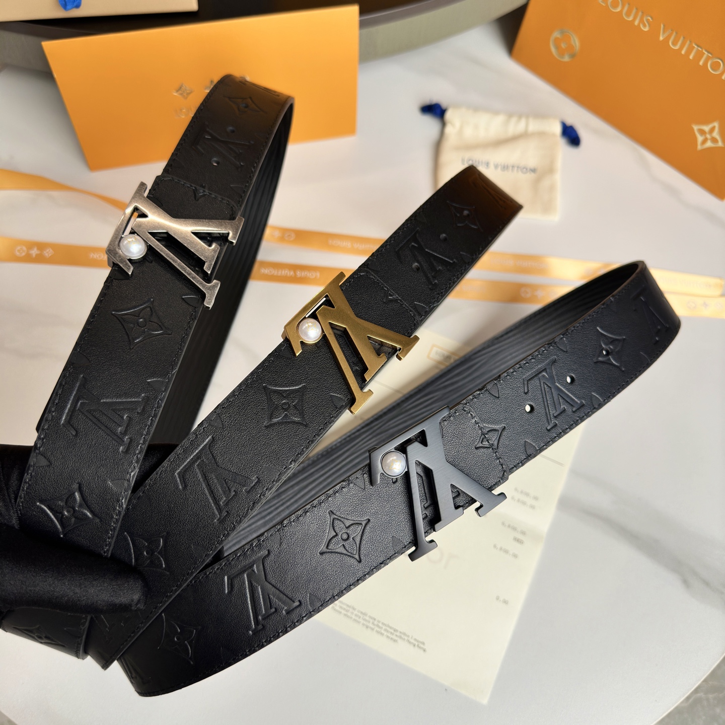 LOUIS VUITTON 原版包裝+1.0 ダブルフェイスレザー ベルト