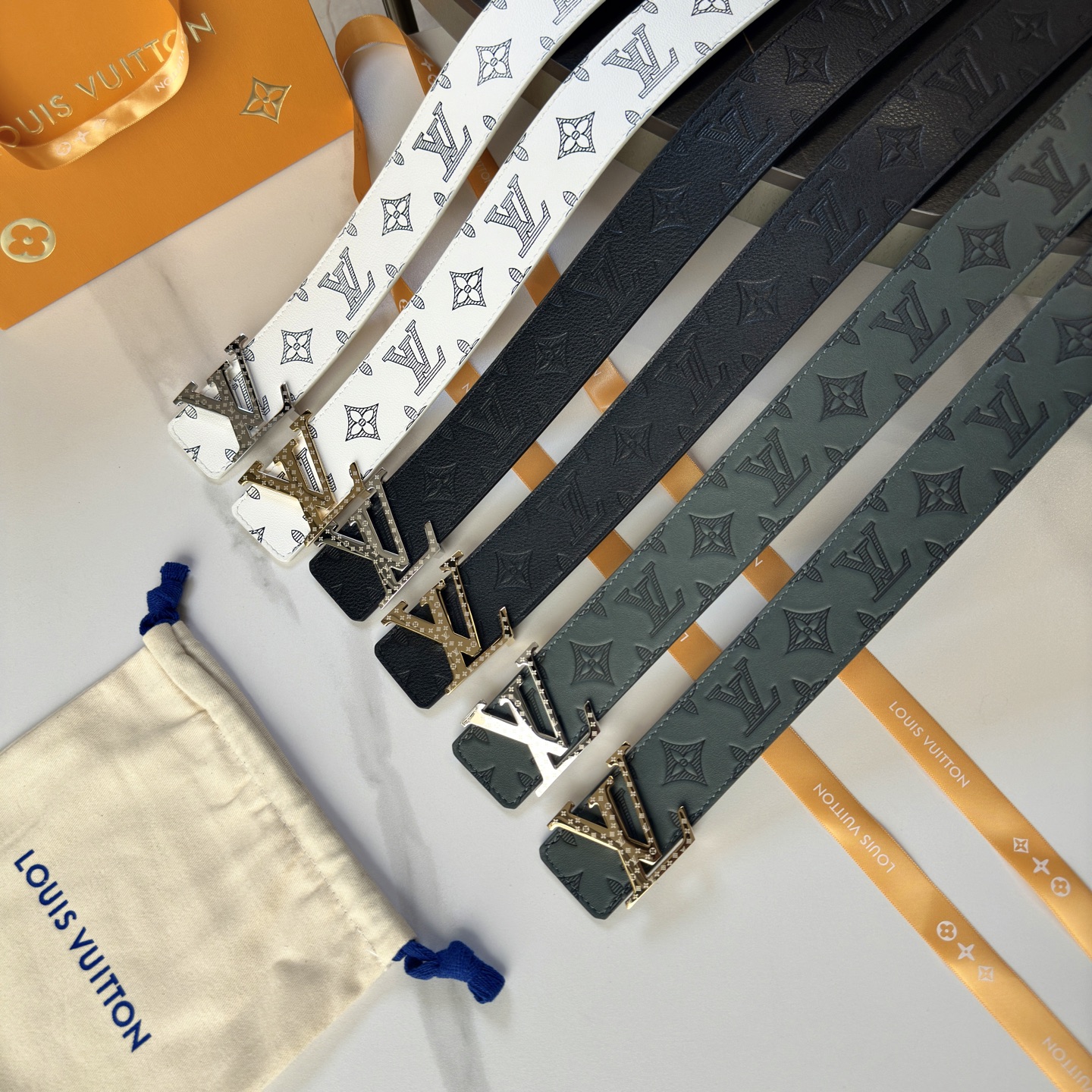 L Vuitton 原版包裝➕1.0 幅40mm 高級小牛皮搭扣