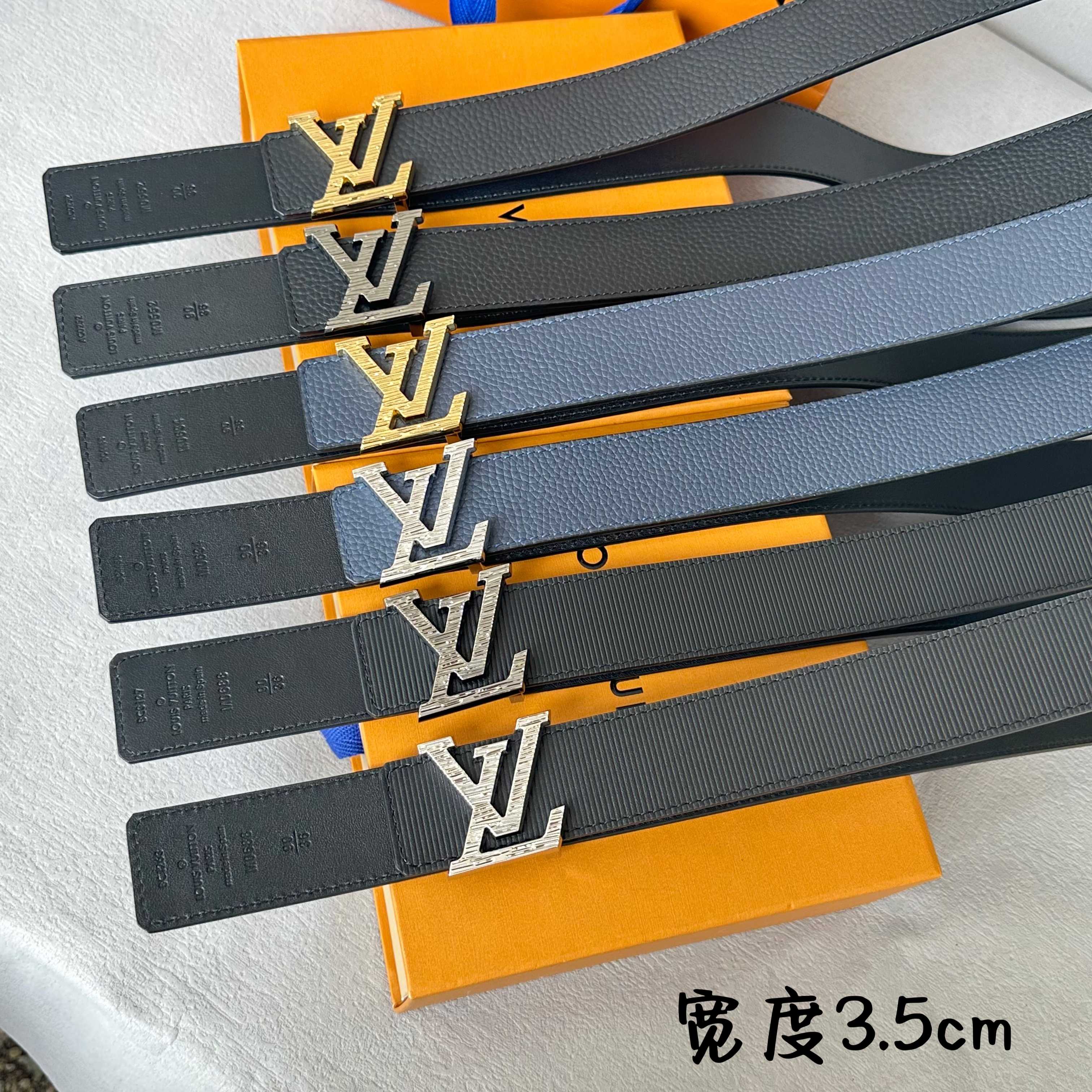 L0UIS VUITT0N 驢家原單腰帶 双面デザインの35mm幅