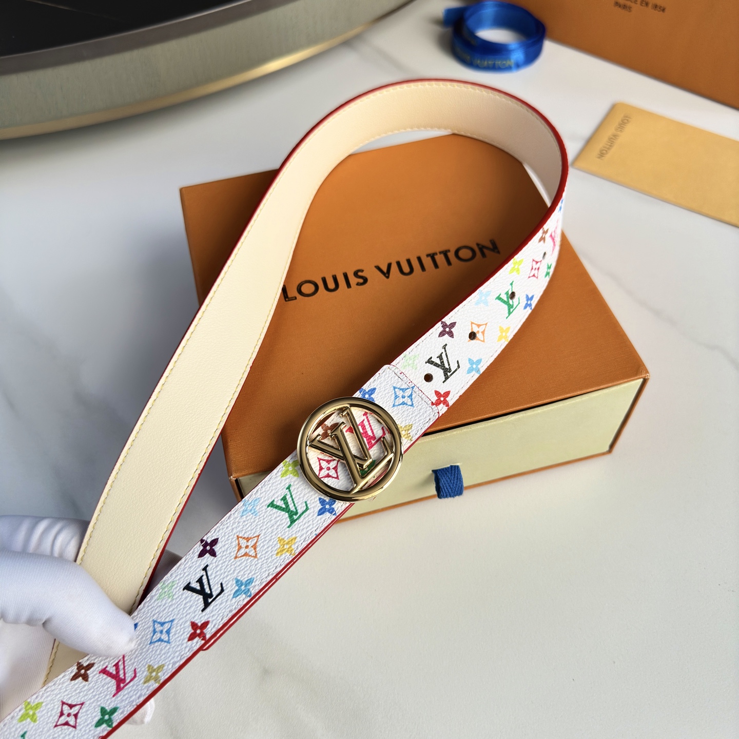 驢家 レディース 腰帯 小花シリーズ カスタム帆布